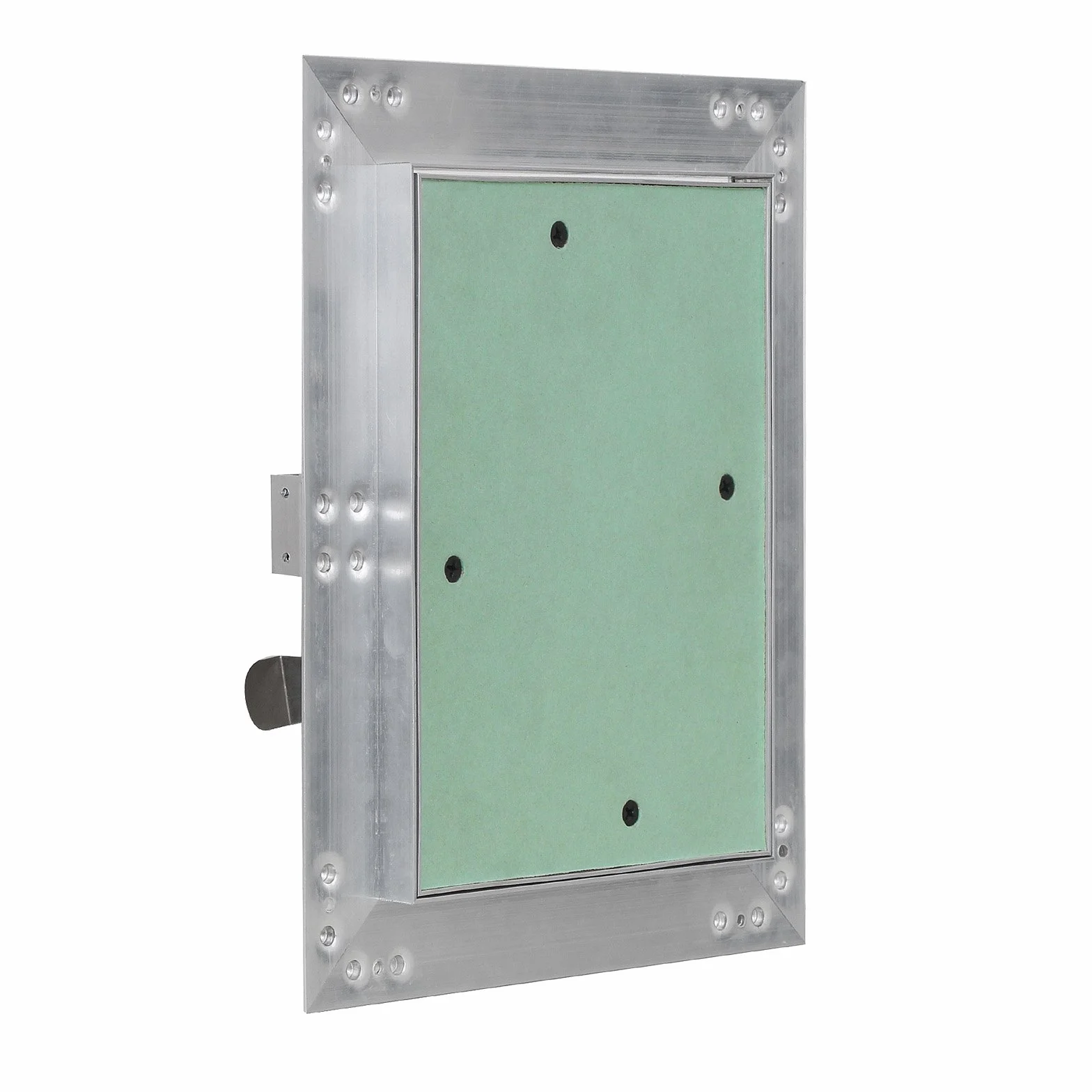 Wiltec Drzwiczki rewizyjne aluminiowe 30x60 cm pod płytki z wkładem gk 12,5 mm, klapa rewizyjna do suchej zabudowy ze stabilną ramą pod spoinowanie