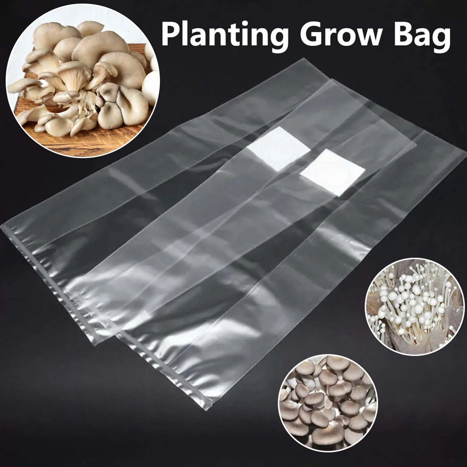 30 sztuk worków do uprawy grzybów: 32 x 50 cm, worek do uprawy grzybów PP z filtrem 0,2 mikrometra, Mushroom Spawn Grow Bag do grzybów shiitake, enoki, boczniaków itd.