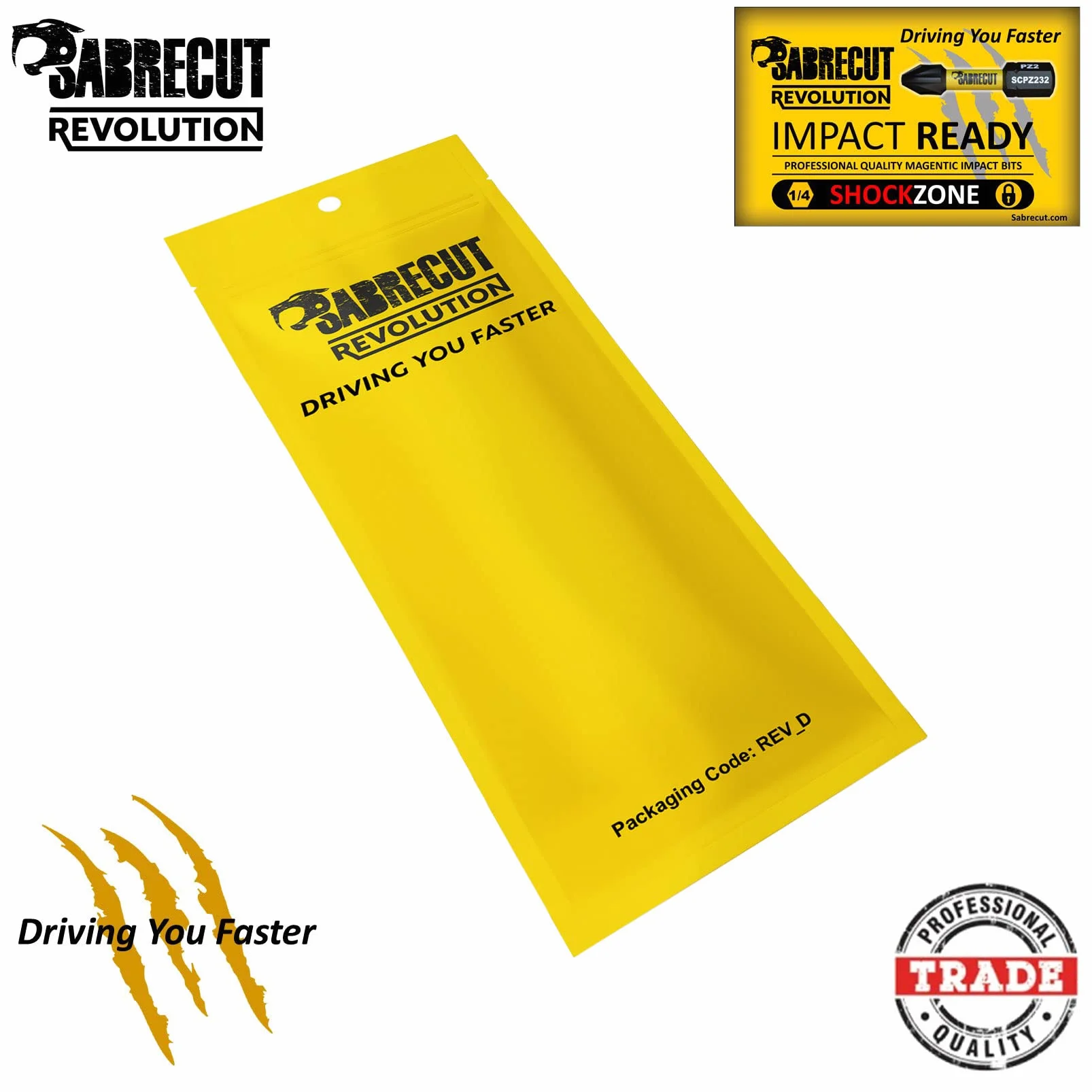 5 x zestaw wkrętaków udarowych SabreCut SCTX20152_5 152 mm T20 TX20 Magnetyczny zestaw bitów udarowych Torx Heavy Duty, kompatybilny z Dewalt Milwaukee Bosch Makita i nie tylko