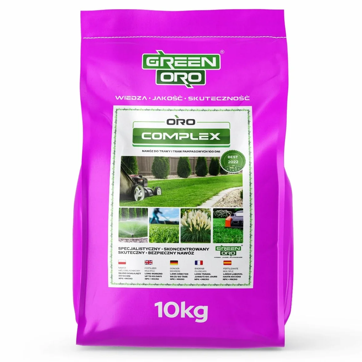 ORO COMPLEX 10KG - Wysoce skuteczny specjalny nawóz do pielęgnacji trawnika i zwalczania mchu