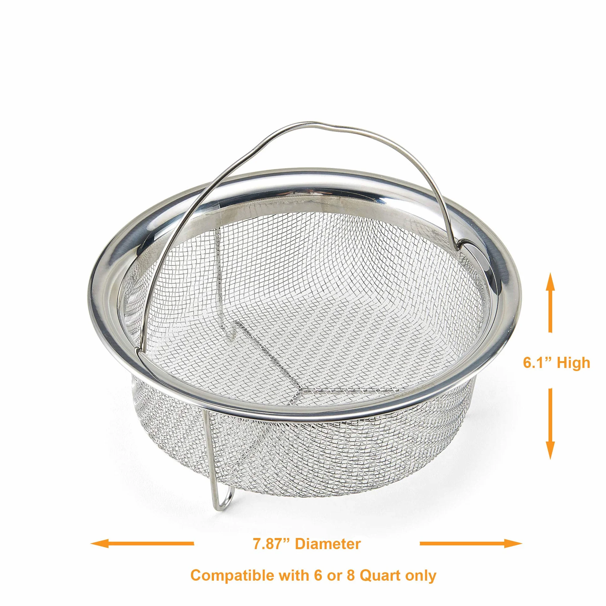 Stal nierdzewna Kosz Parowy z Siatki Instant Small Mesh Steamer Basket Pot 5252245