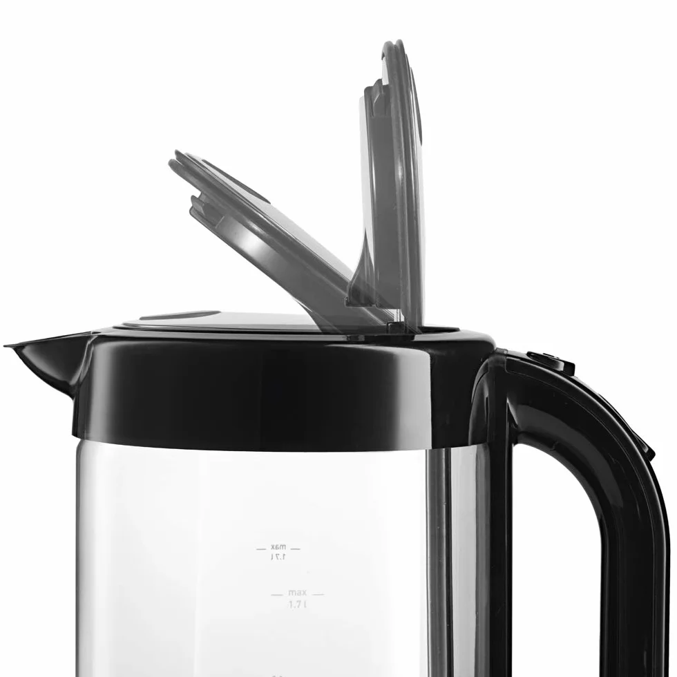 Bosch TWK70B03 Wasserkocher 2.200W 1.7 Liter Glas Schwarz