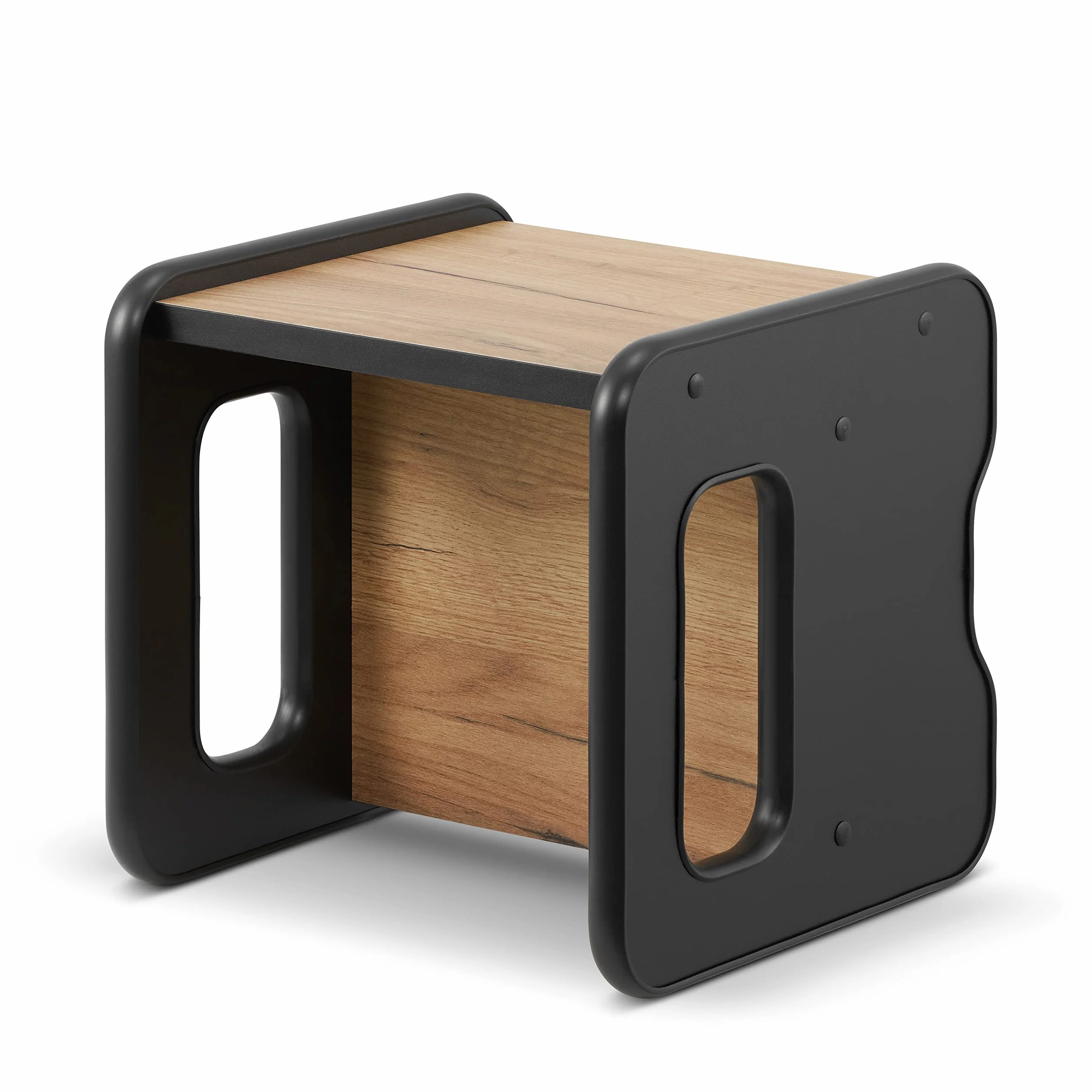 defiPad Taboret do siedzenia dla dzieci | stylowy taboret dwustronny | fotel dziecięcy od 1 roku życia | krzesło dziecięce z drewna | krzesło można przekształcić w stół | pokój dziecięcy Montessori |