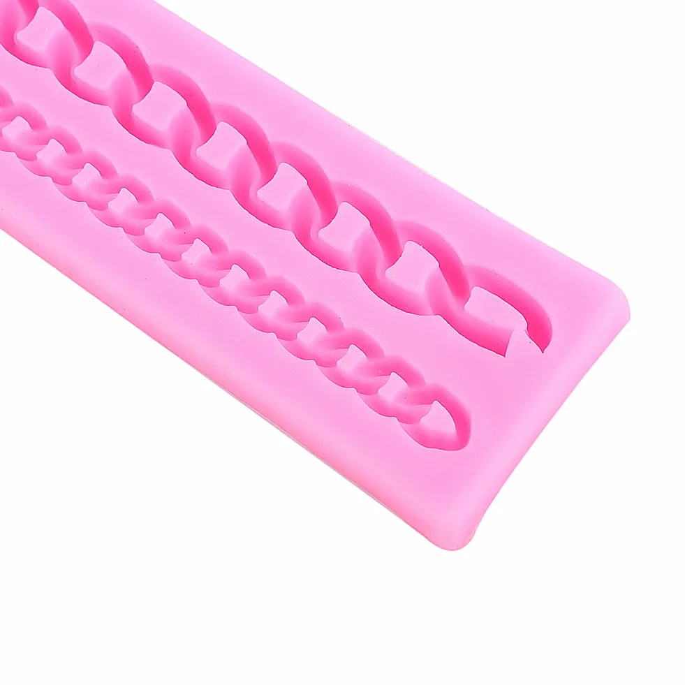 Silikonowa forma 3D do wyrobu żywnościowego długa torba łańcuszek