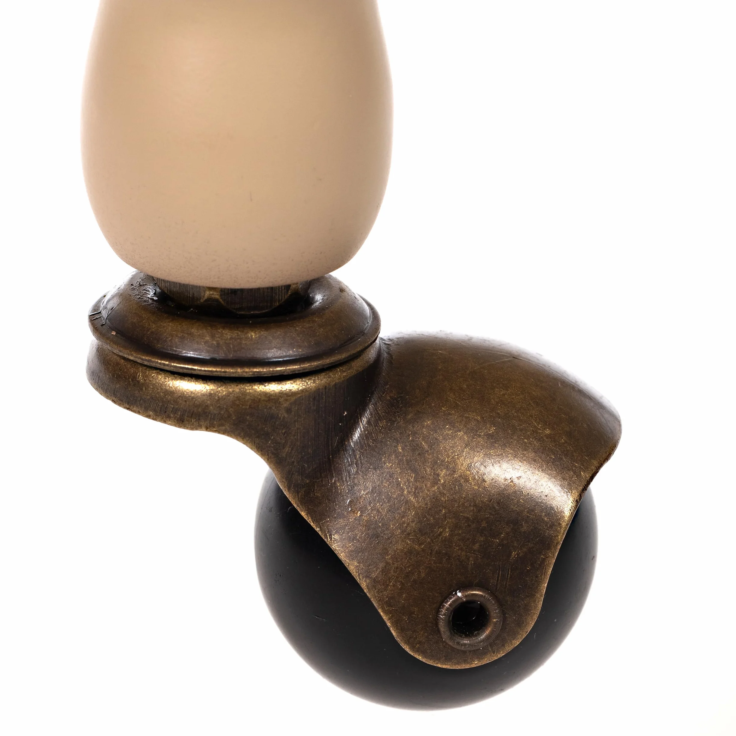 Ogromny wózek barowy 33001 W, z masywnymi kolumnami z drewna eukaliptusowego, w kolorze antycznej bieli, po otwarciu 100 cm wysokości i szerokości 44 cm, z kółkami, antyczny globus, stół barowy, bar