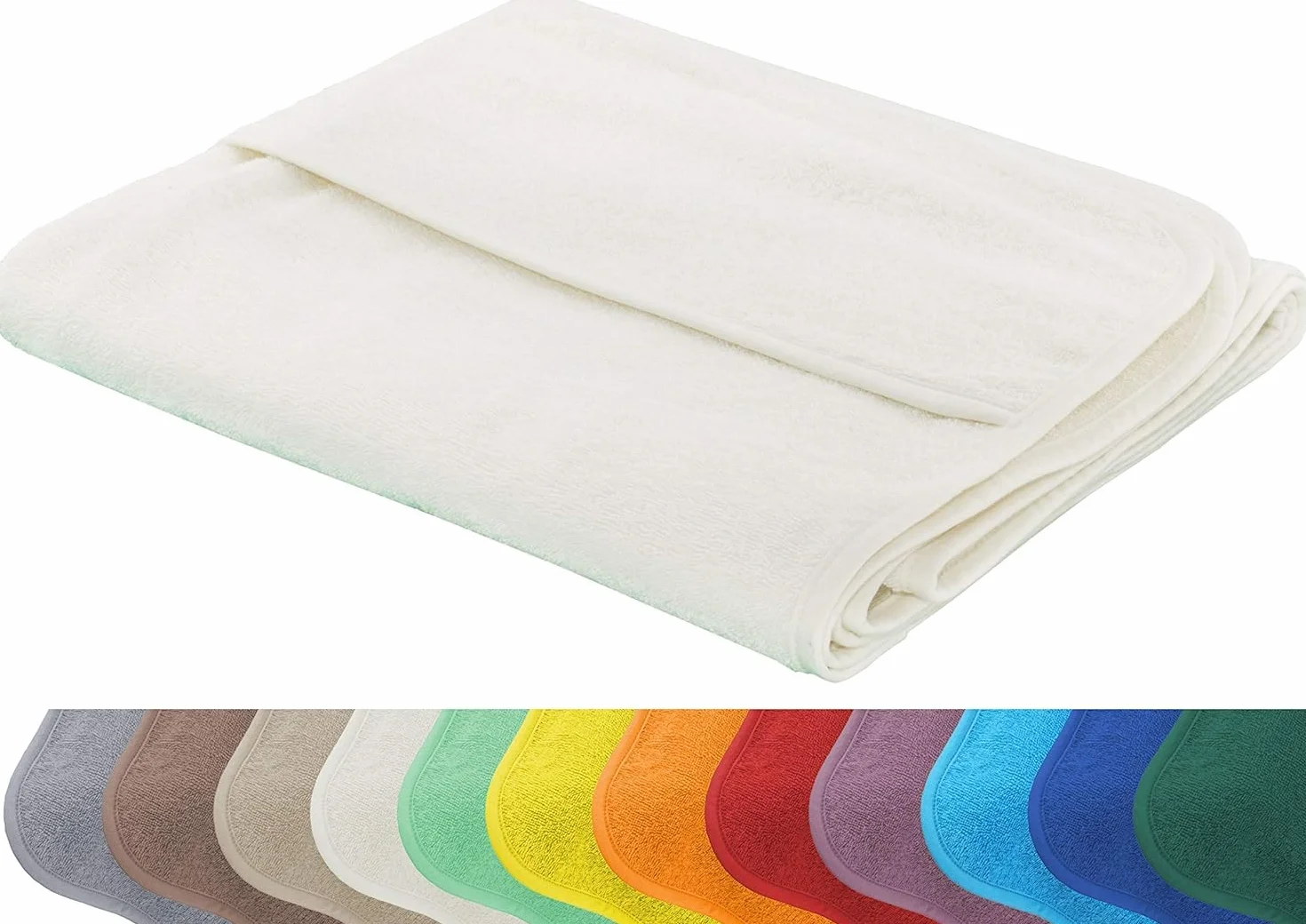 Brandsseller Pokrowiec ochronny na leżak ogrodowy, plażowy, ręcznik frotte, ok. 75 x 200 cm – czerwony