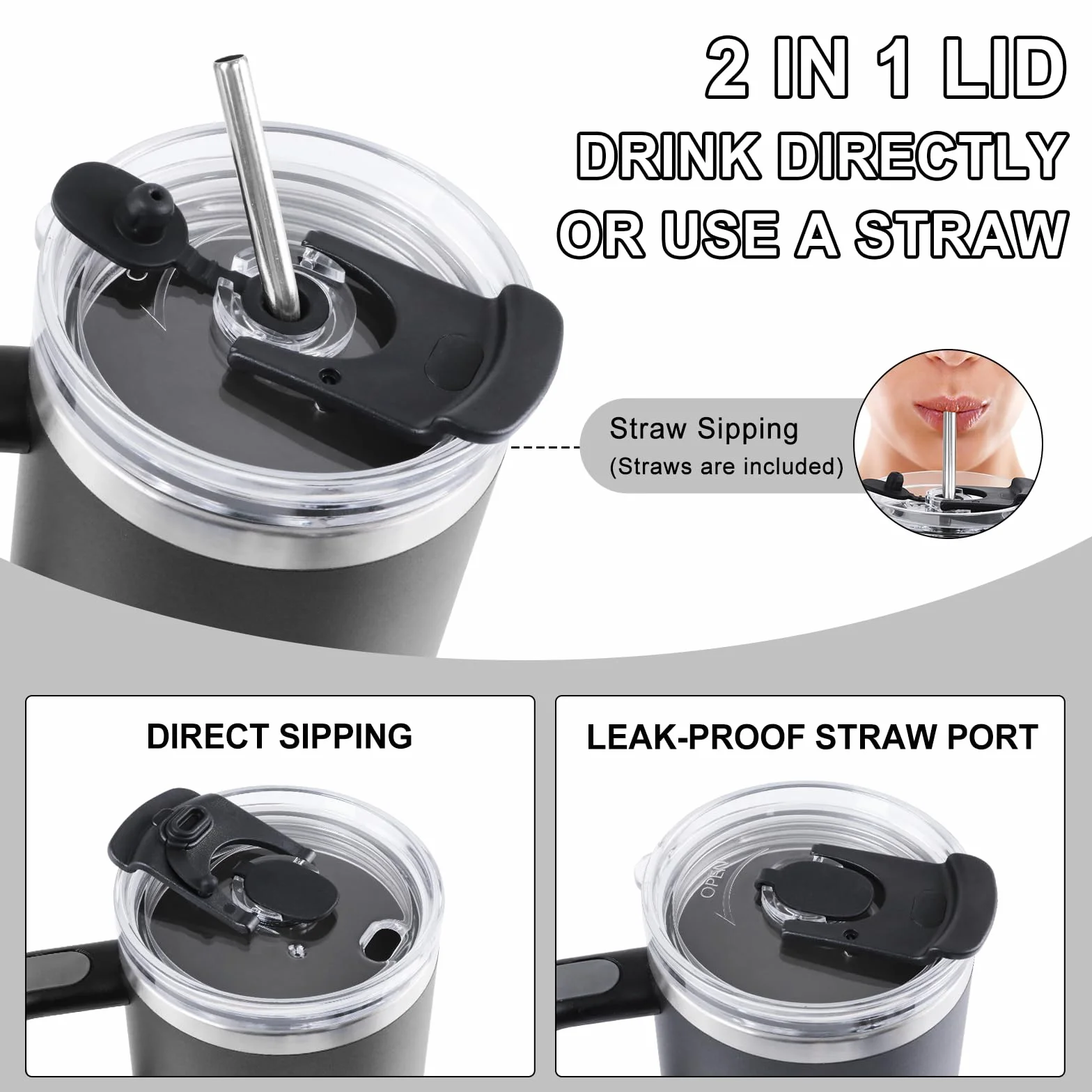 ZAKVOP pokrywka do kubka termicznego 2 w 1 1200 ml