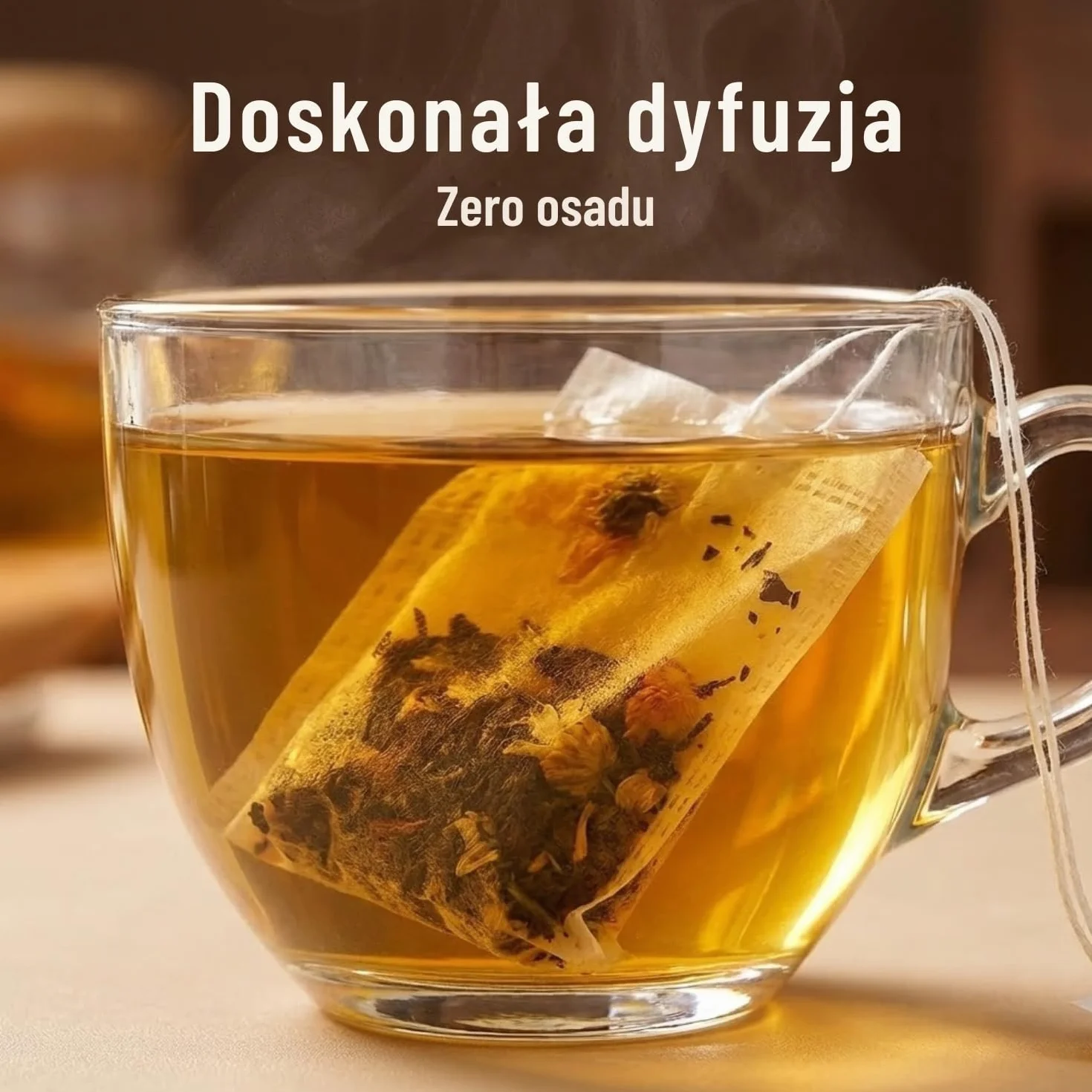 Biodegradowalne Puste Torebki ze Skrobią Kukurydzianą do Herbaty 100 szt.