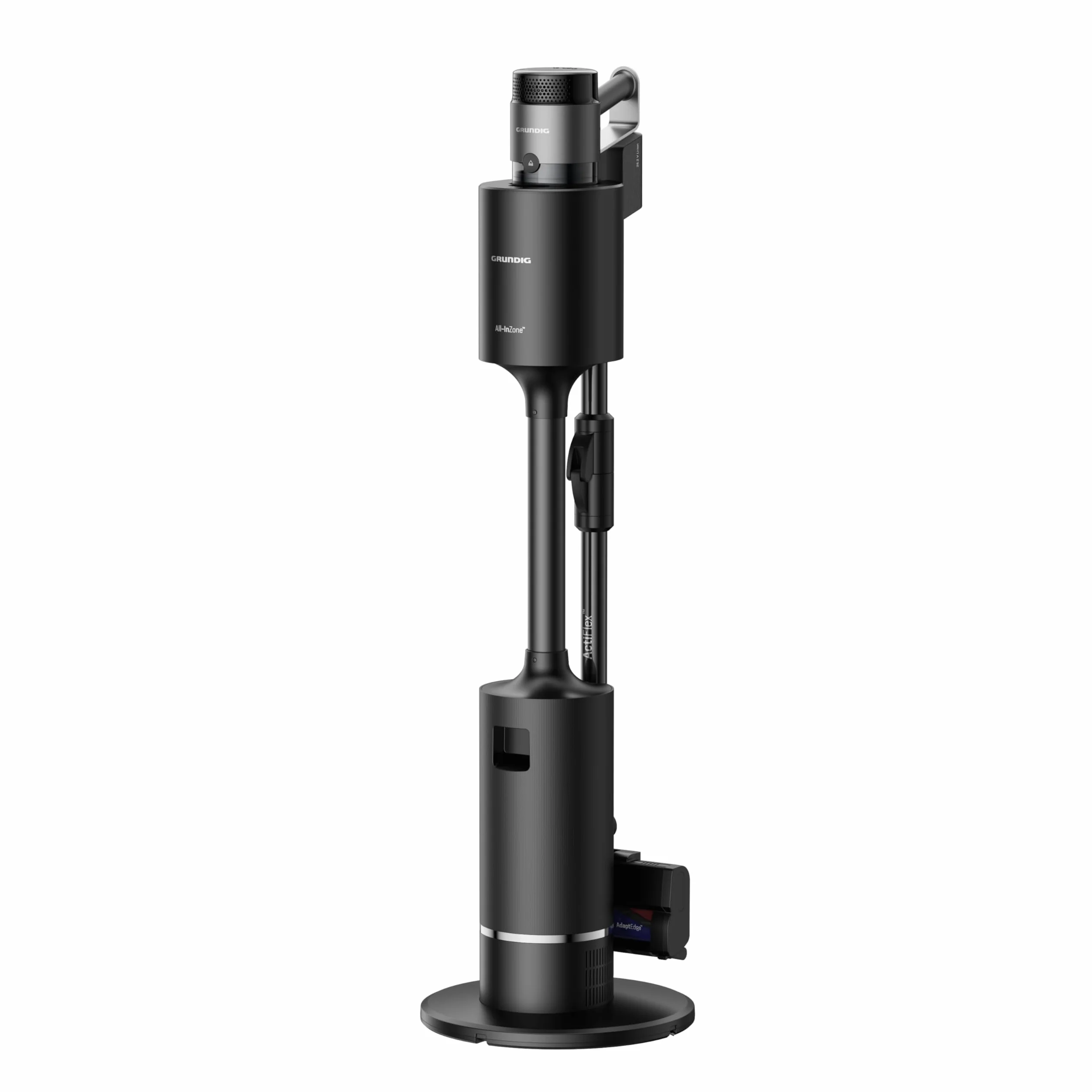 GRUNDIG VCP 9431 Pro odkurzacz akumulatorowy 2 w 1, HyperClean, technologia CyclonStorm, zginana rura, 3 poziomy siły ssania, silnik 450 W, pojemnik na kurz 500 ml, czas pracy do 60 minut