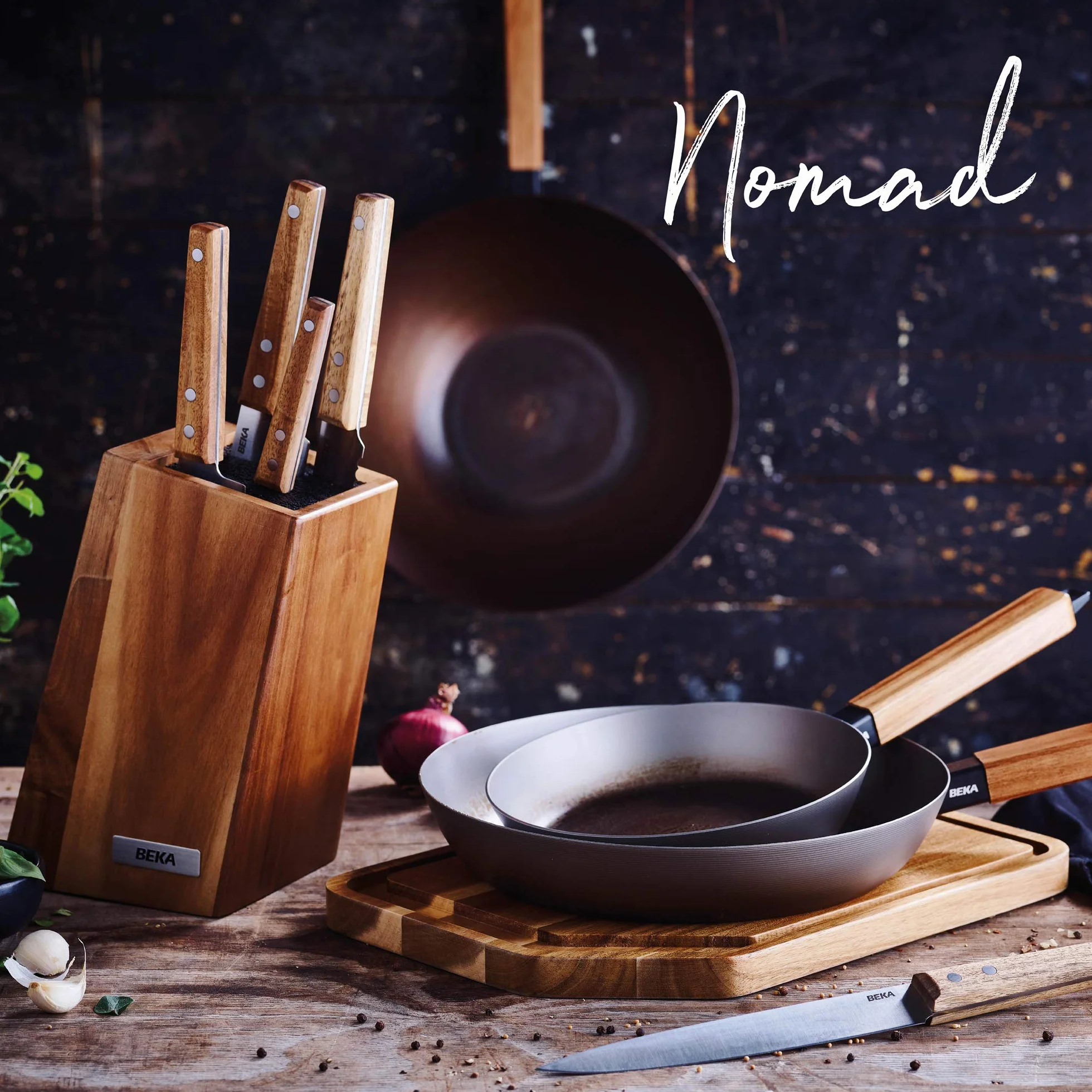 Beka Nomad Wok, Włókno Węglowe, Srebrny, 31 cm