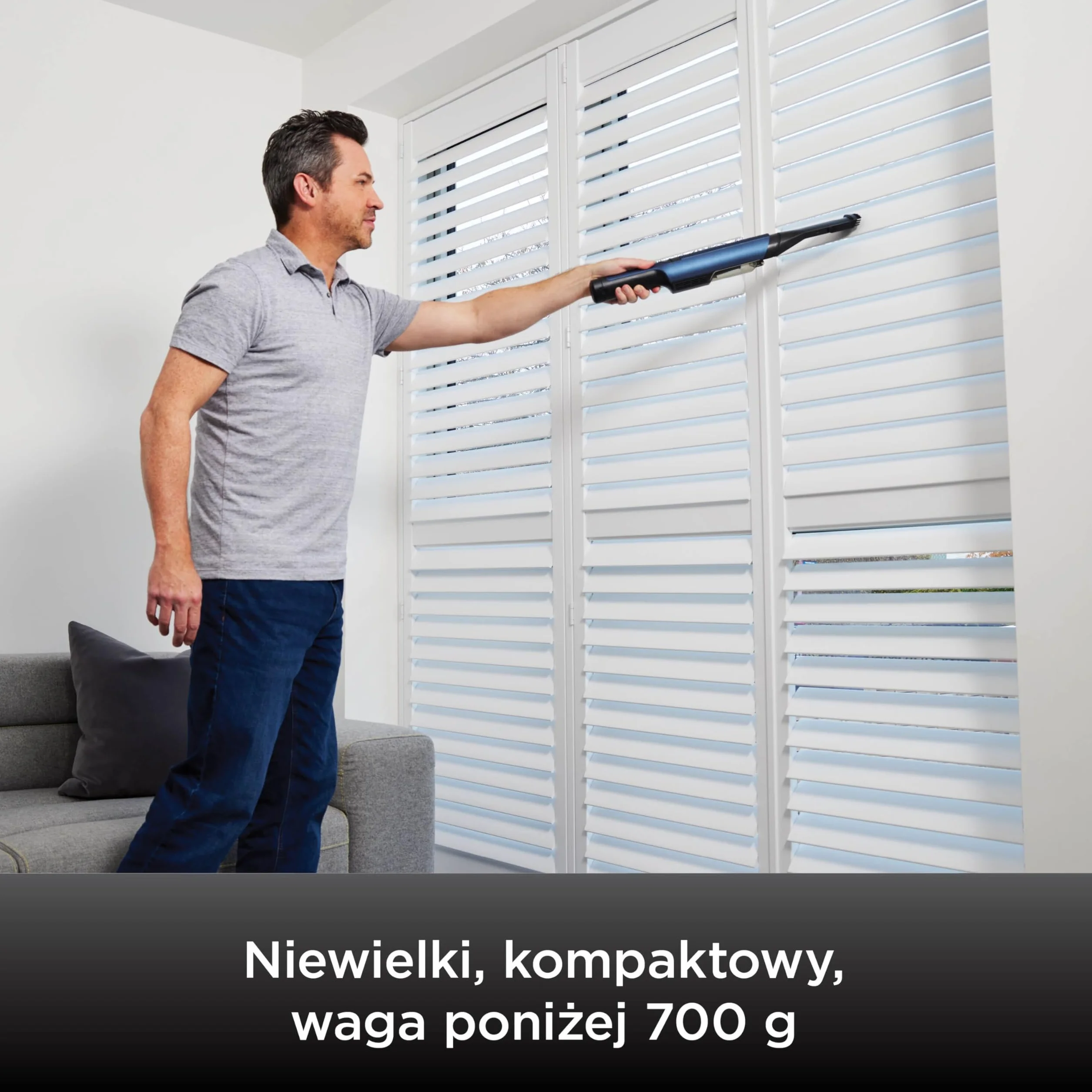 Shark WandVac 2.0 bezprzewodowy mini odkurzacz ręczny, mały i lekki, wydajny akumulatorowy odkurzacz ręczny z końcówką szczelinową/szczotką do kurzu i nasadką do różnych powierzchni, niebieski WV270EU