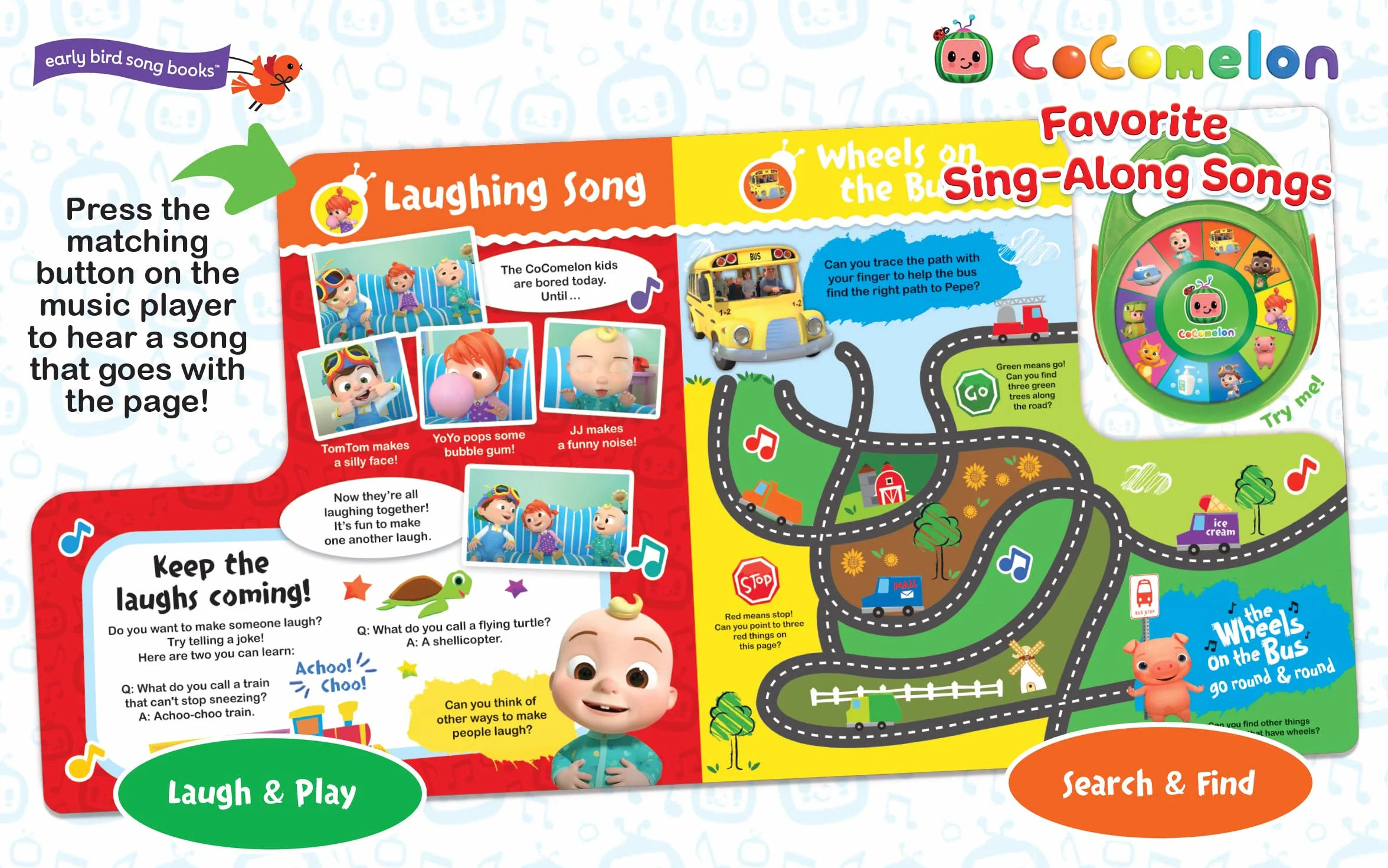 Cocomelon Favorite Sing-Along Songs: Includes Take Along Music Player