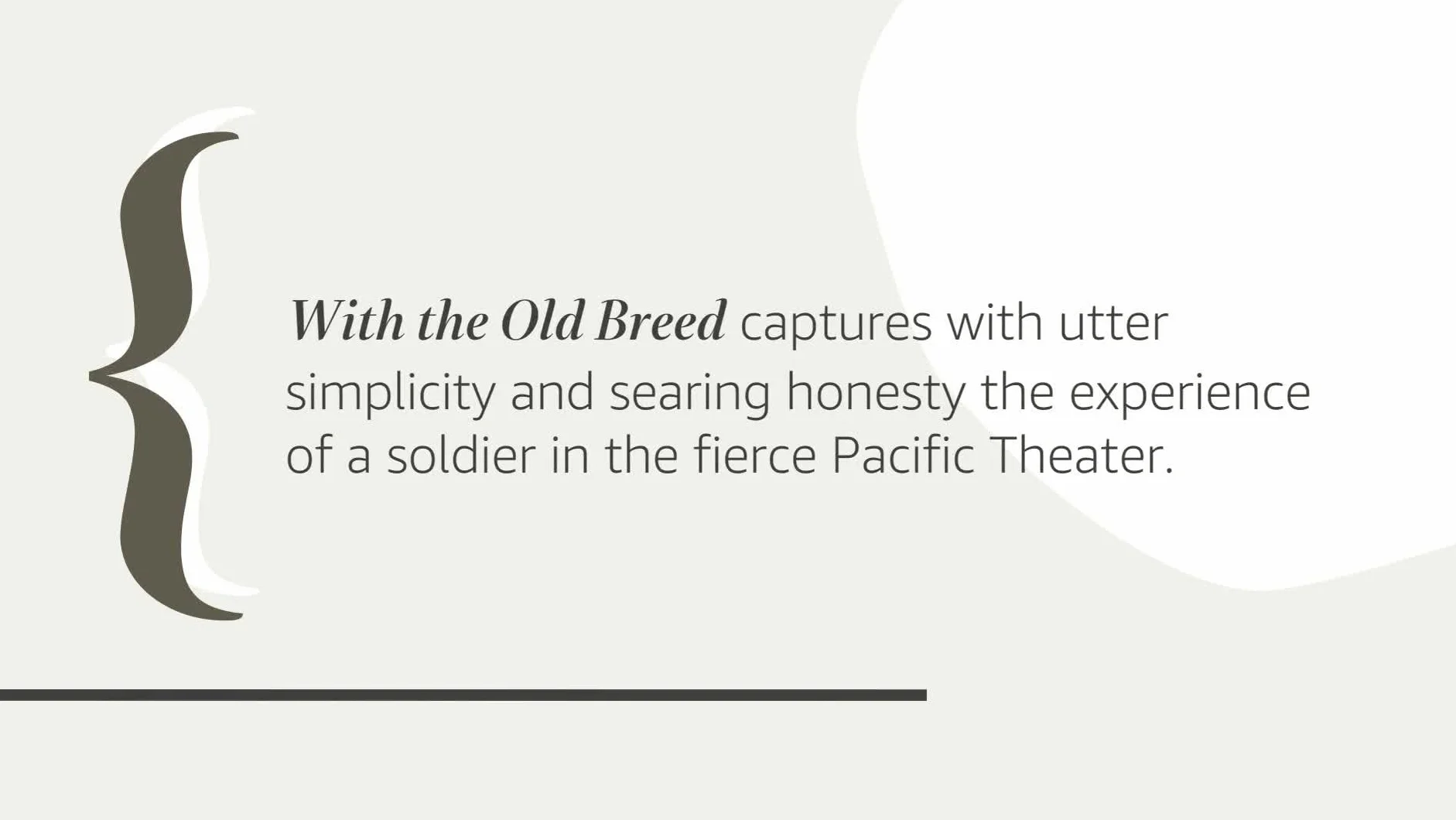With the Old Breed: The World War Two Pacific Classic