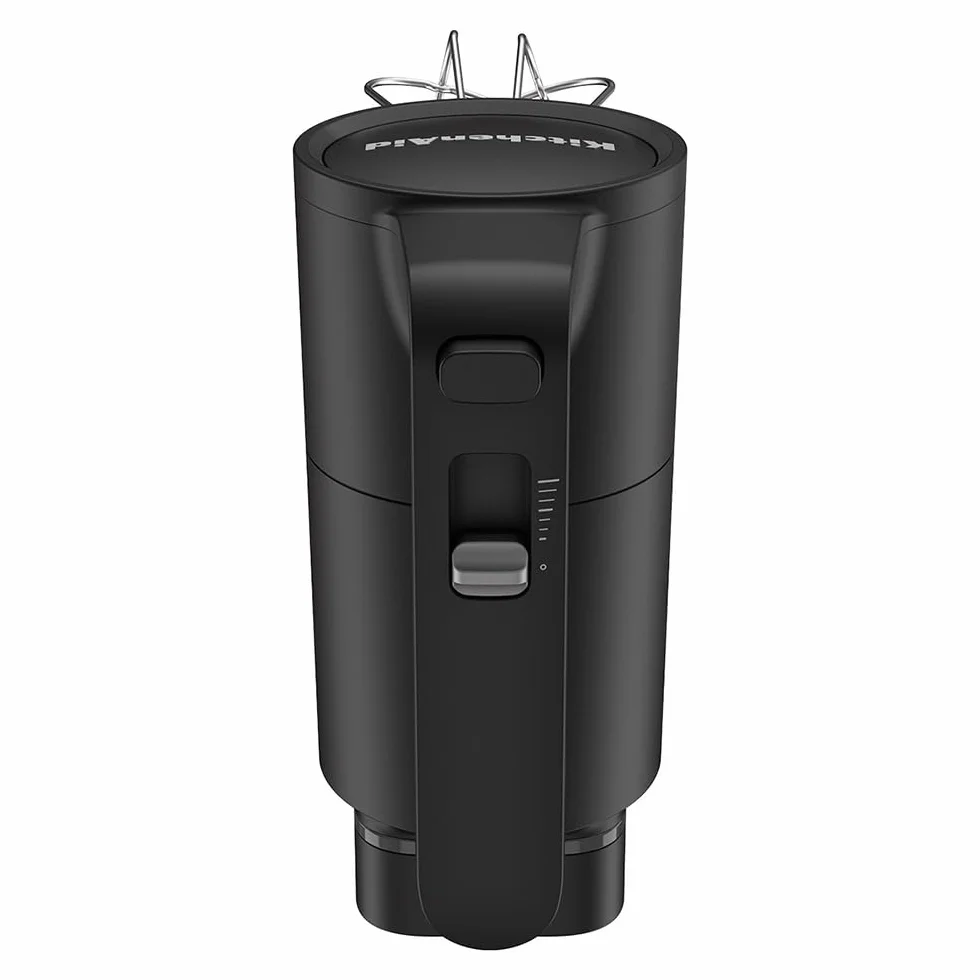 Kitchenaid Bezprzewodowy mikser ręczny Go Cordless - elektryczny mikser z 7 stopniami prędkości, 2 trzepaczki turbo, akumulator w zestawie, czarny