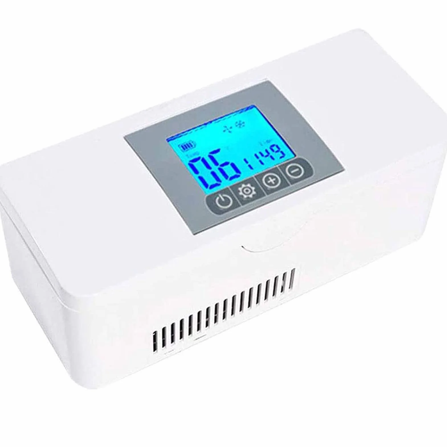 Przenośna lodówka na leki, mini lodówka na leki, chłodziarka LED 2-8°C, lodówka podróżna z baterią litową 8000 mAh