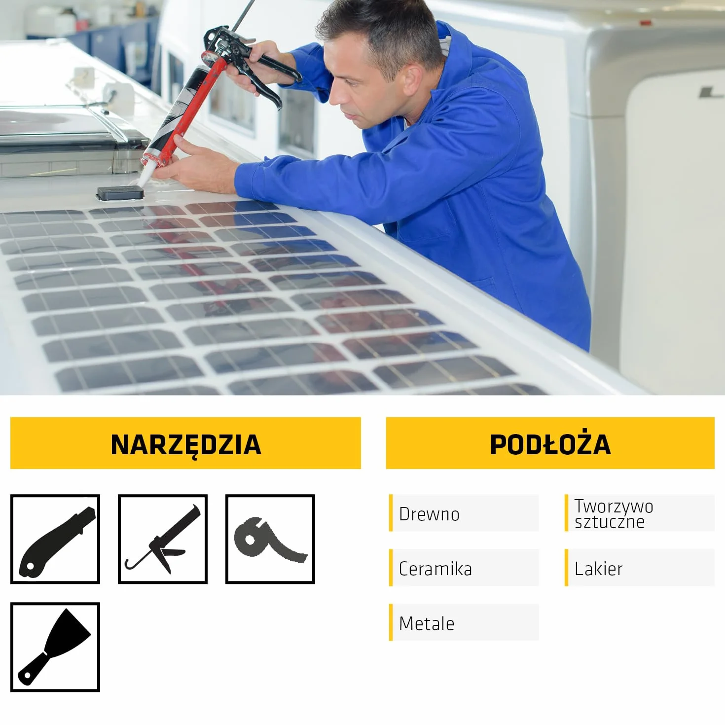 SIKA - Klej i uszczelniacz - Sikaflex 522 Caravan - Do kamperów i przyczep kempingowych - Do użytku wewnątrz i na zewnątrz - elastyczny - 300 ml
