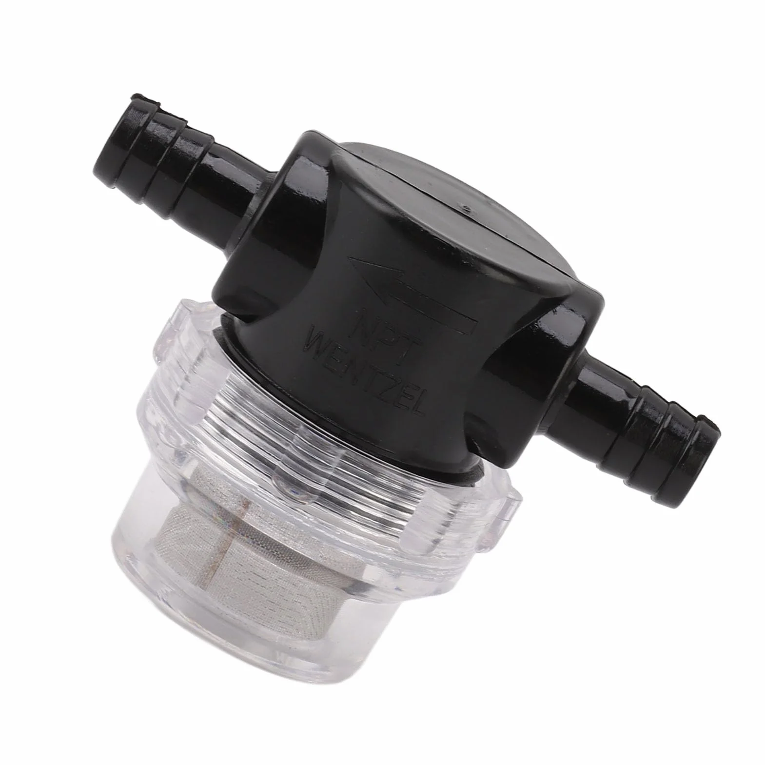 Haofy Sitko Pompy Wodnej 50 Mesh Stal Nierdzewna G1/4 Twist On – Filtr do Nawadniania z przezroczystą obudową Łatwe Monitorowanie i Zapobieganie Zatykaniu dla łodzi Morskich RV, Trawników i urządzeń