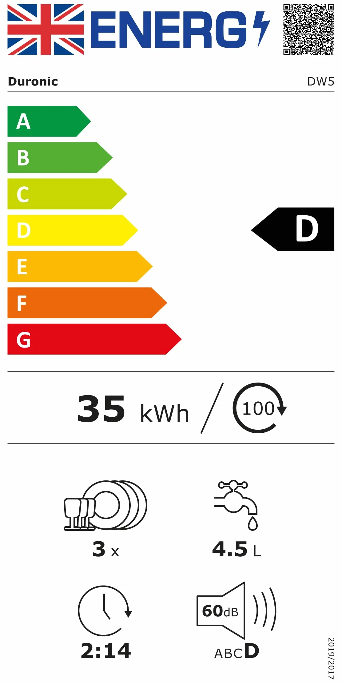 Duronic DW5 WE Zmywarka nablatowa z lub bez przyłącza wody 950W przenośna kompaktowa 5l /cykl do naczyń szkła owoców mała zmywarka stołowa biała