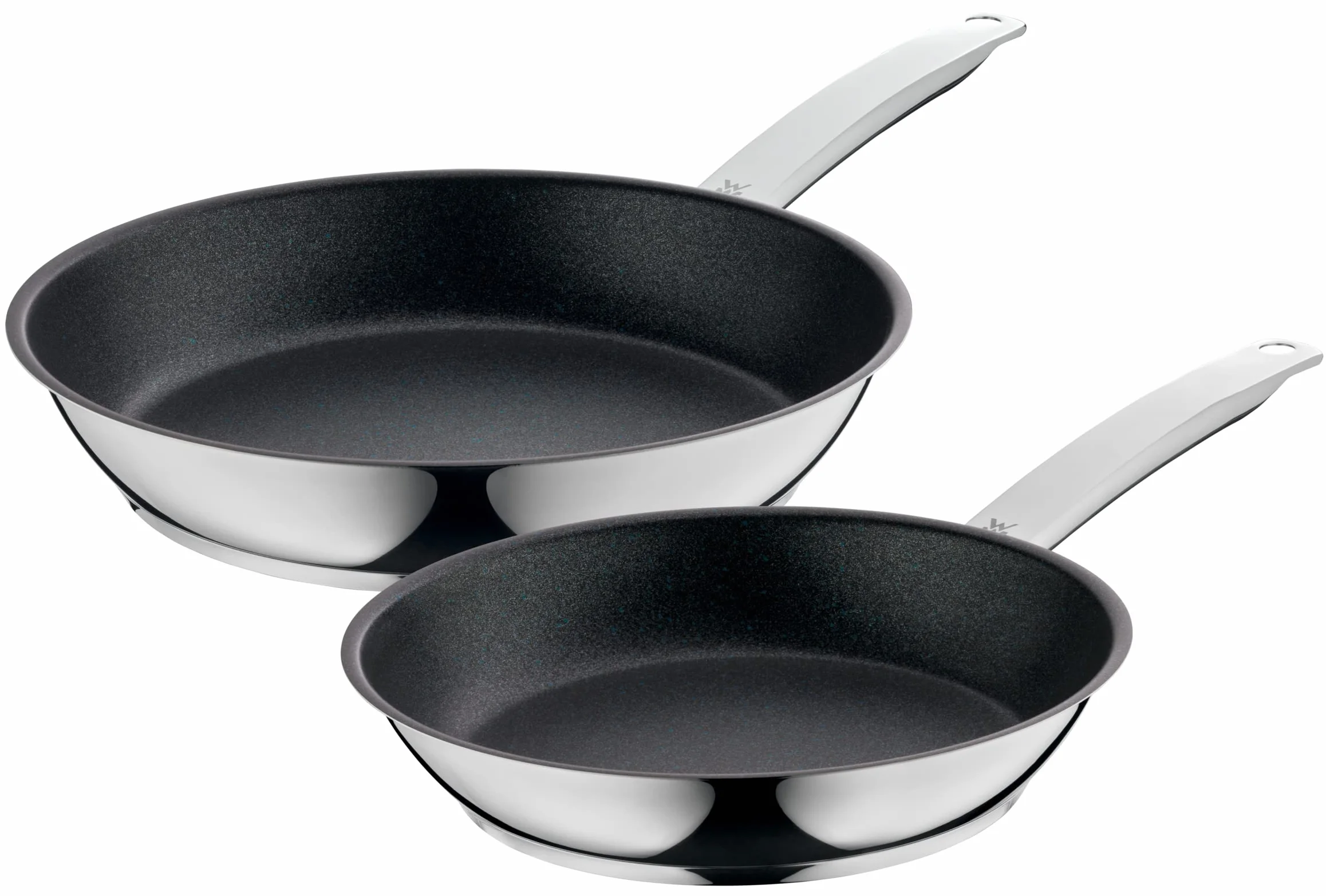 WMF Permadur Advance 2-częściowy zestaw patelni indukcyjnych 28 + 24 cm stal nierdzewna Cromargan