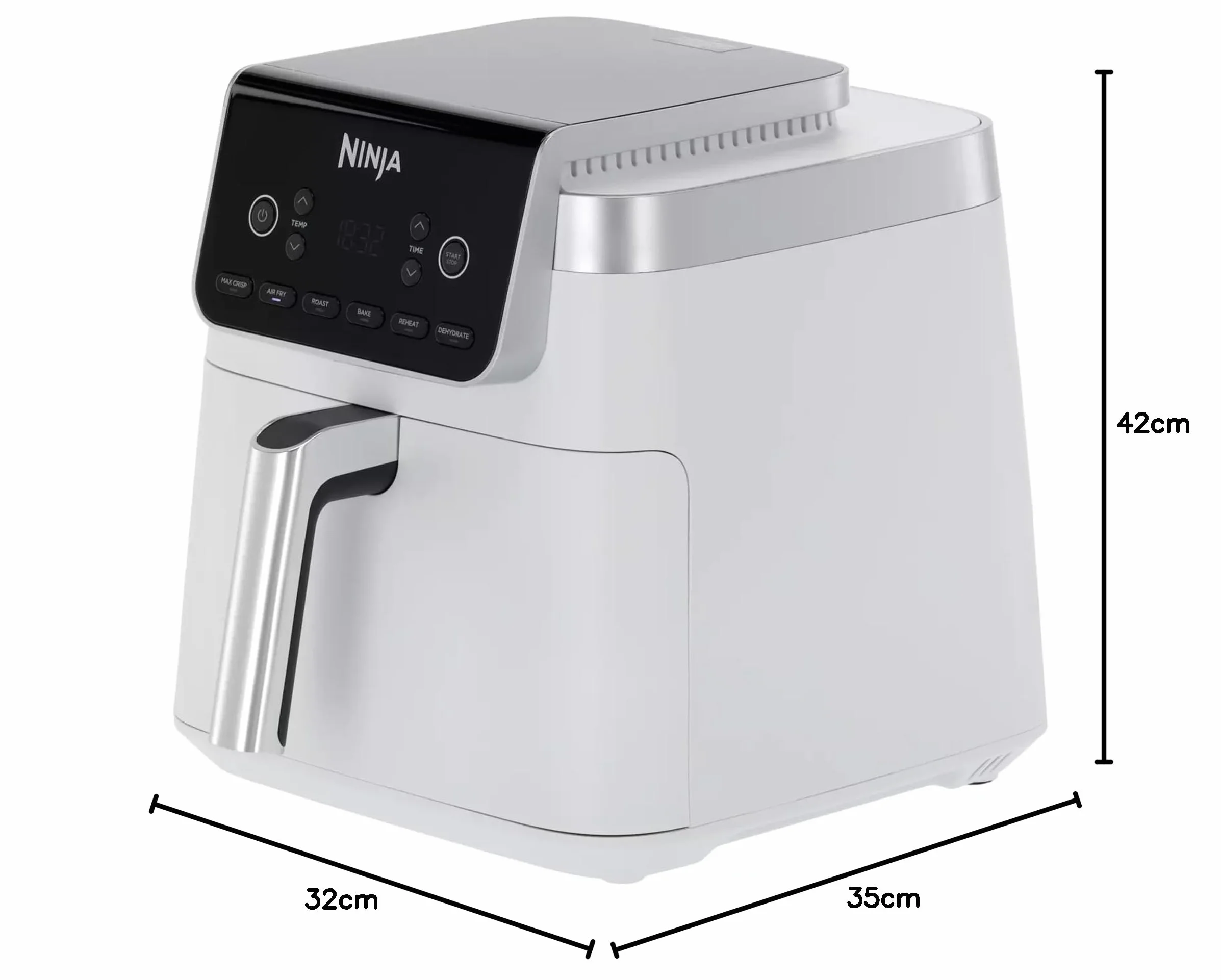 Ninja Air Fryer MAX PRO 6,2 l Cyfrowy Bez Oleju Biała AF180EUWH