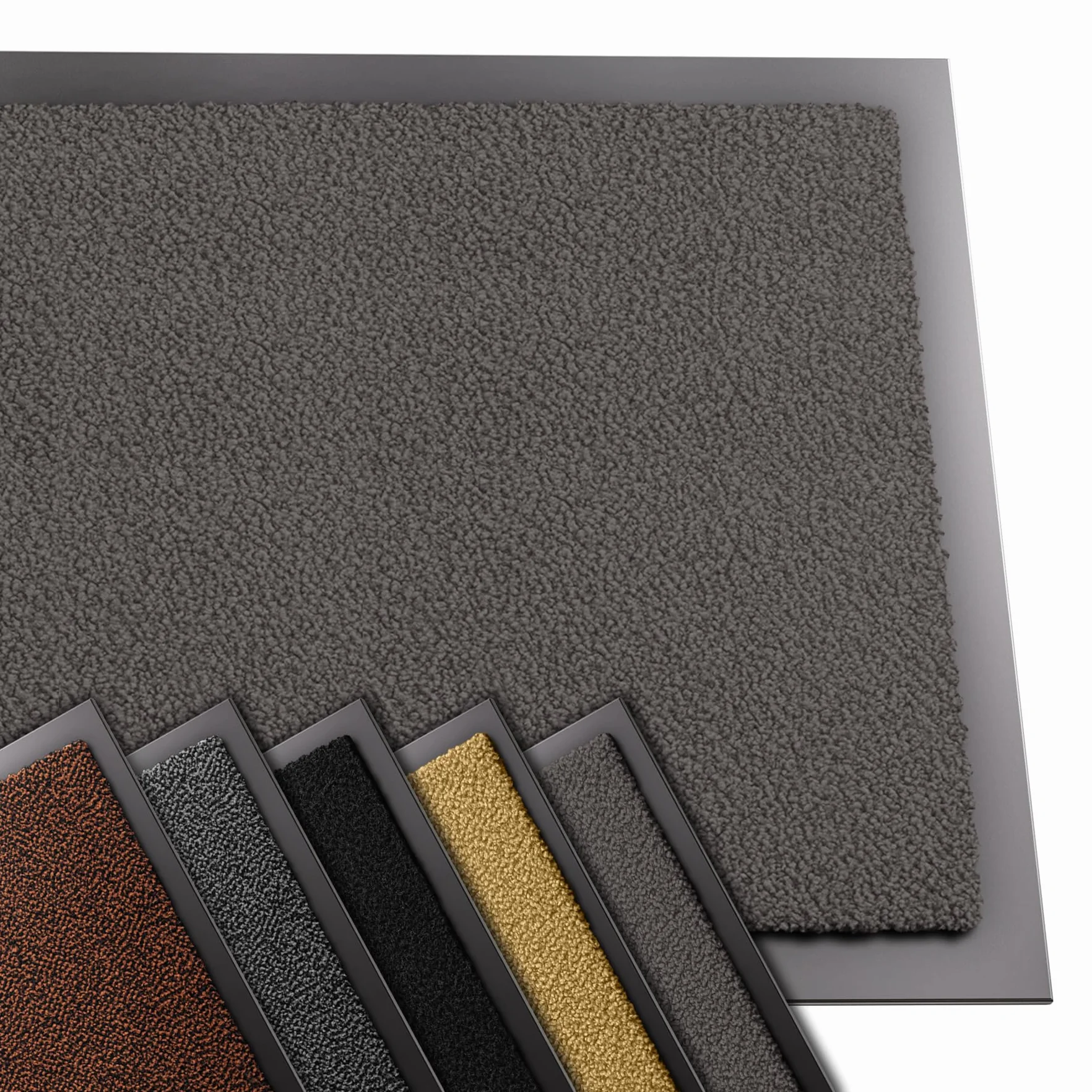 VOUNOT® Wysokiej jakości wycieraczka do wnętrz i na zewnątrz, mata na brud antypoślizgowa, cienki chodnik do przedpokoju i na zewnątrz 40x60 cm, antracytowa