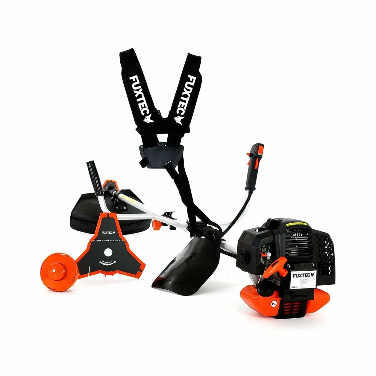 Podkaszarka spalinowa FUXTEC FX-MS152 - Narzedzie 2 w 1, Silnik 52 cm3, 3 KM, Profesjonalny Pasek do Przenoszenia, System Easy Starter, Beznarzedziowy Dostep do Filtra