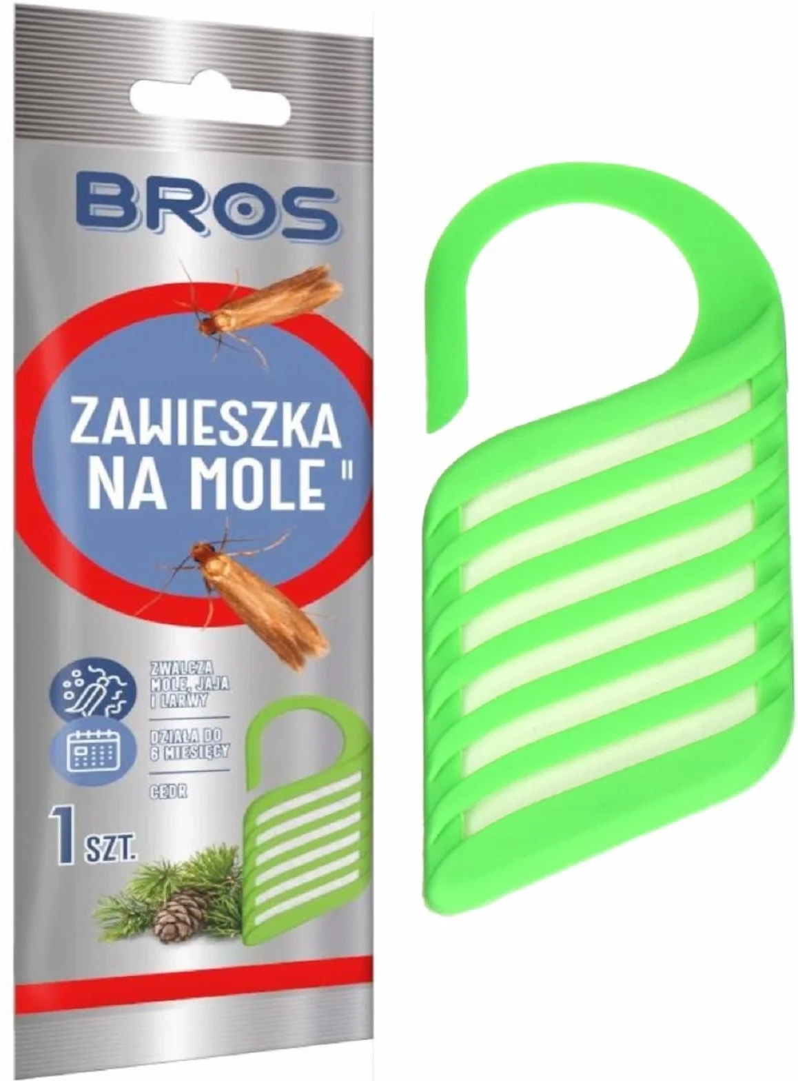 BROS Zawieszka na mole cedrowa, 1szt.
