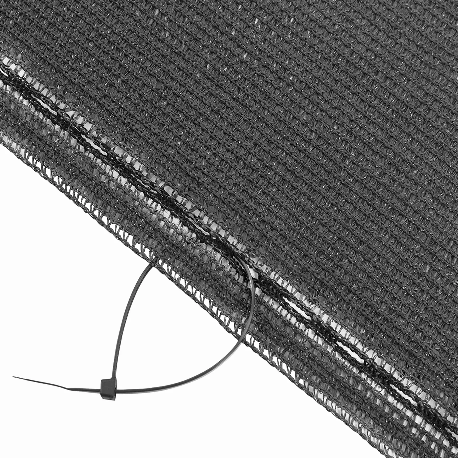 WOLTU Siatka zacieniająca 1,5 x 6 m, osłona ogrodzenia ogrodowego 180 g/m² HDPE, z oczkami i opaskami, odporna na warunki atmosferyczne, do użytku na zewnątrz, na balkon i ogród, antracyt