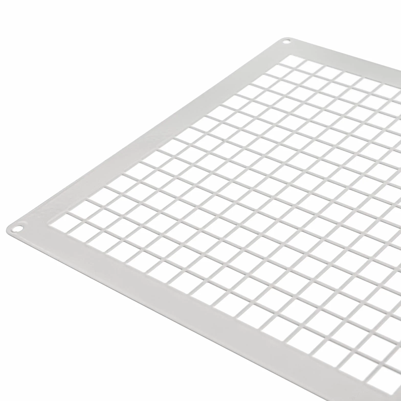 Repa Market 200 x 200 mm / 8" x 8" calowy Biała ocynkowana stal prostokątna Kratka wentylacyjna do przestrzeni pełzających - Ochrona wentylacji wejścia i wyjścia - Uniwersalna metalowa siatka do