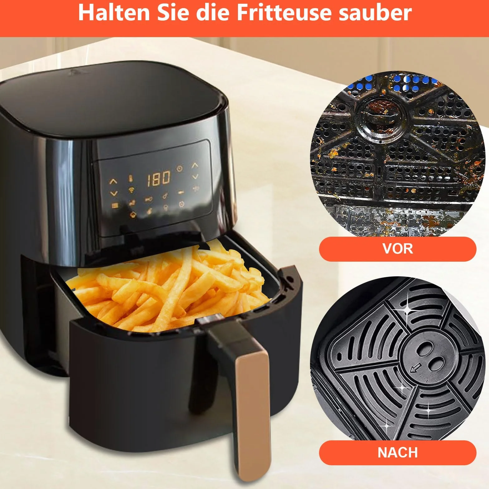 Akcesoria Airfryer Philips Essential 4,1 l HD9252 HD9255 HD9200 5 sztuk