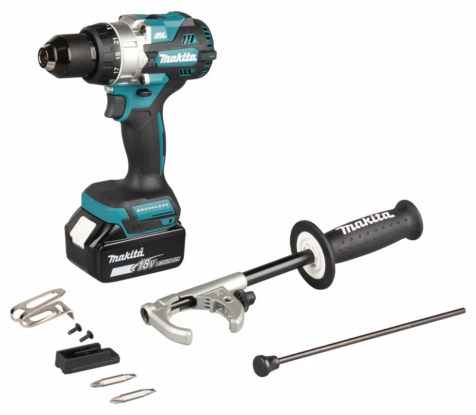 Makita DHP492Z 18V Li-ion LXT bezszczotkowa wiertarka kombi, baterie i ładowarka nie są dołączone, niebieski/czarny