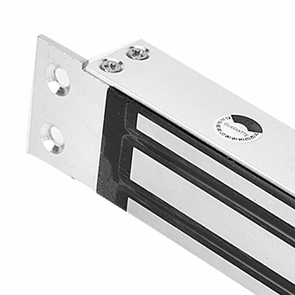 BuyWeek Elektryczny zamek magnetyczny, zamek elektromagnetyczny, DC 12 V, 180 kg, stop aluminium do systemu kontroli dostępu