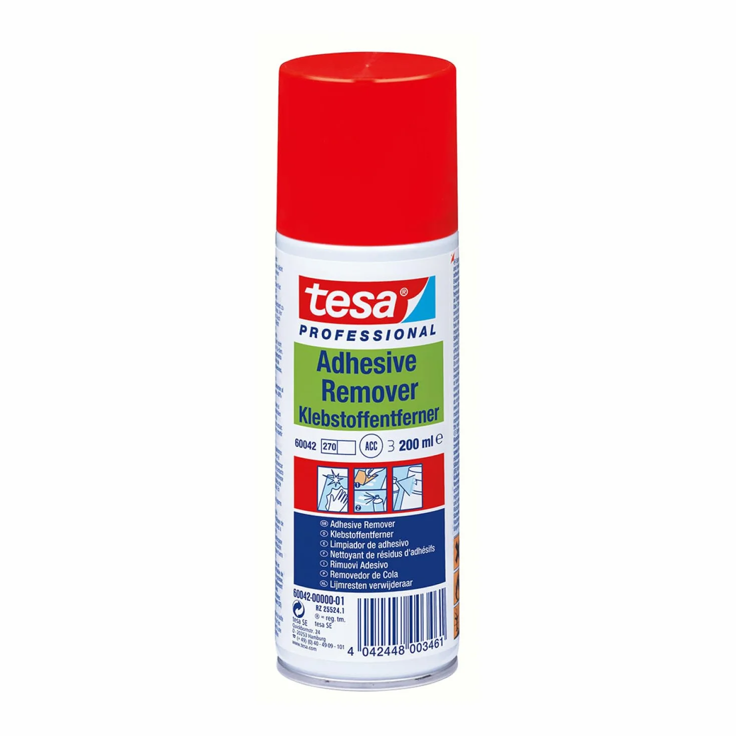 Tesa 60042 Usuwacz Etykiet i Naklejek w Sprayu, 200 ml
