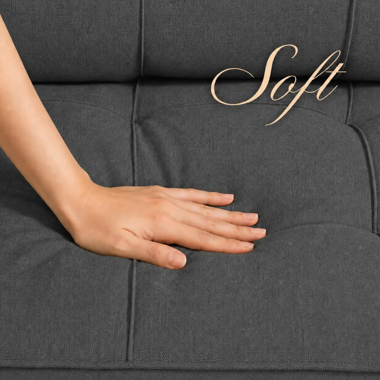 Fotel rozkładany, 3 w 1, z podłokietnikiem, regulowanym oparciem, 2 poduszki, uchwyt na kubek, do 150 kg, pojedyncza rozkładana sofa, do sypialni, salonu, ciemnoszary