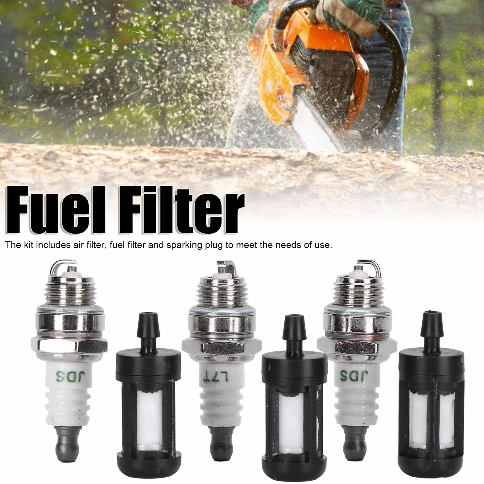 Piła łańcuchowa akcesoria filtr powietrza filtr paliwa świeca zapłonowa zestaw pasuje do Stihl MS180 MS170 018 017 MS 180 170
