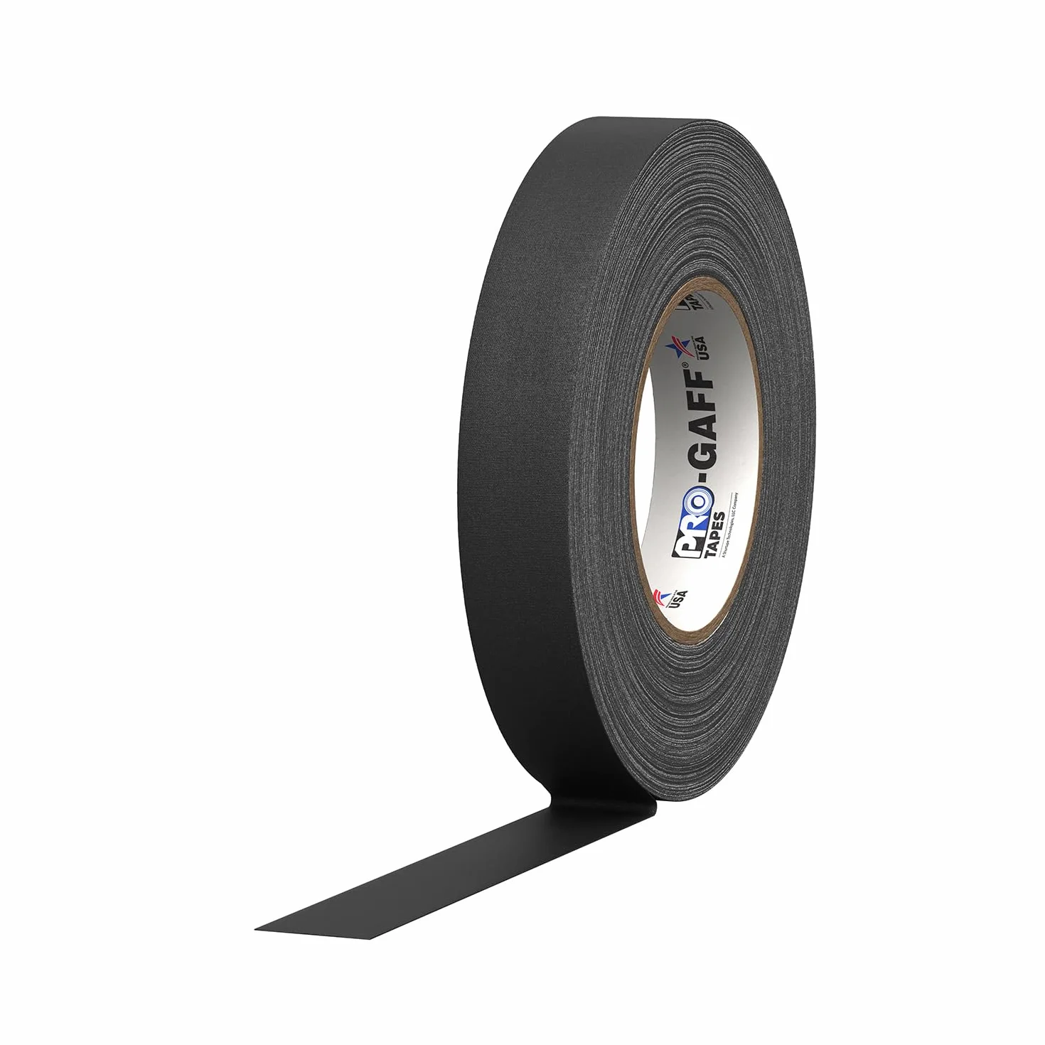 ProTapes 840178015457 Pro Gaff Premium matowa tkanina taśma gaffers z klejem gumowym, grubość 30 m, 55 jd. Długość: 25,5 cm szerokości, czarny