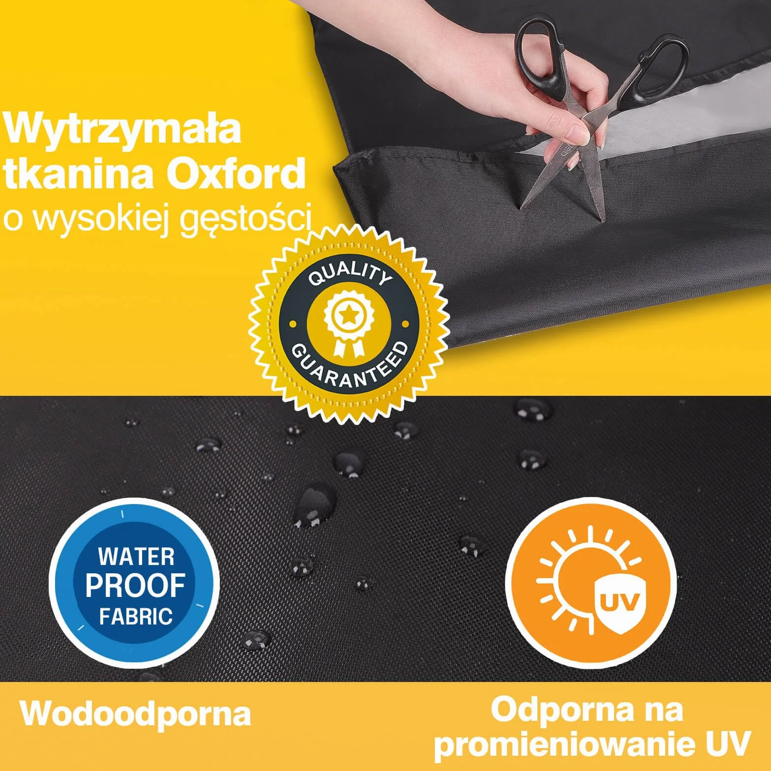Reinalin Pokrowiec na parasol przeciwsłoneczny, wodoodporny, wiatroszczelny, odporny na działanie promieni UV, odporny na rozdarcia, pokrowiec ochronny na parasol przeciwsłoneczny (265 x 40/70/50cm)