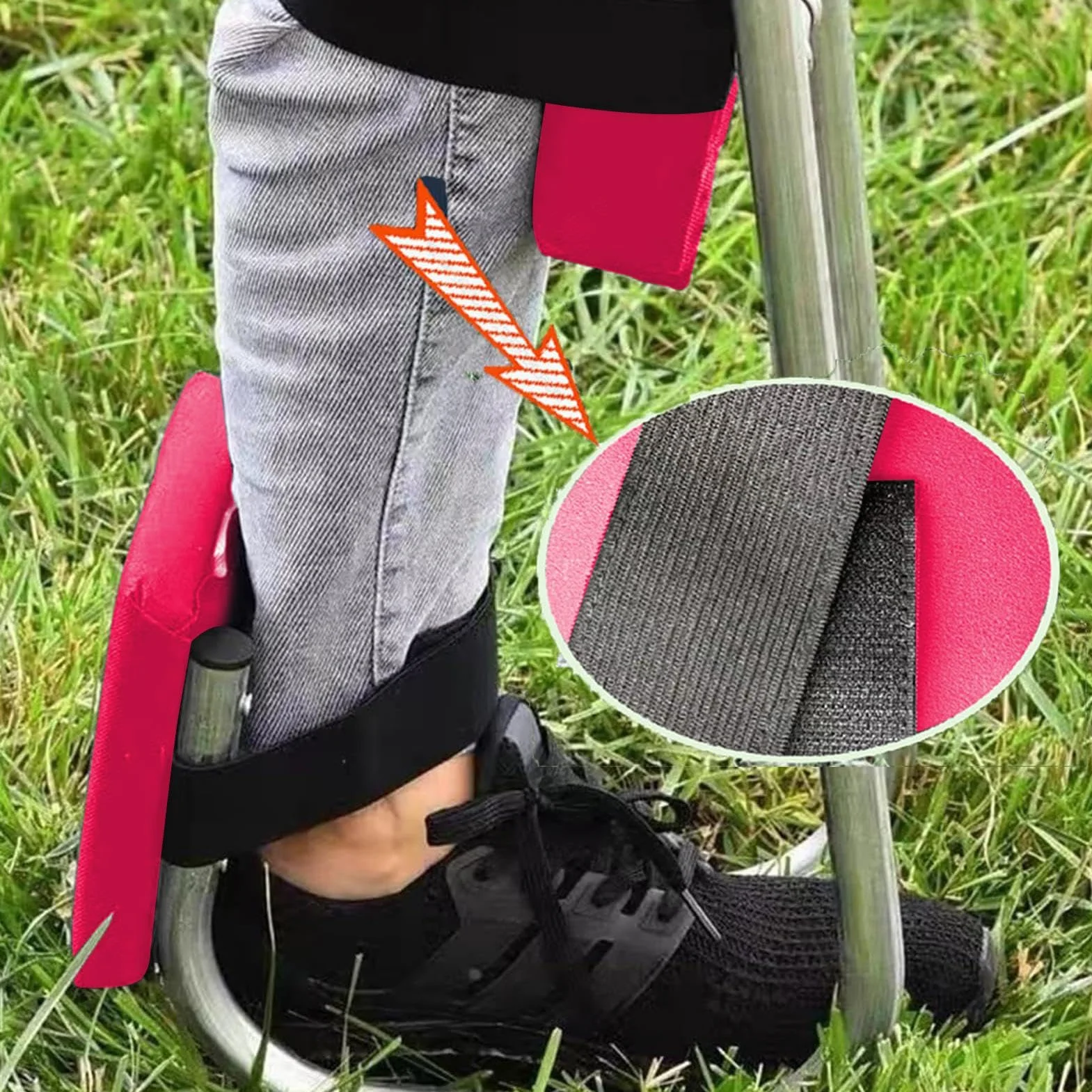 Fotelik na kolana do ogrodnictwa, klęcznik, przenośny fotel ogrodowy, lekki klęcznik ogrodowy, podkładka na kolana z paskami, ergonomiczne narzędzie ogrodnicze