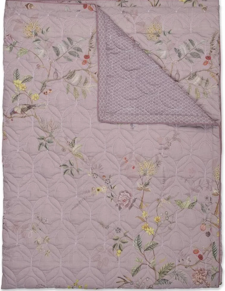 Pip Studio Narzuta Autunno Quilt kolor fioletowy rozmiar 180 x 260