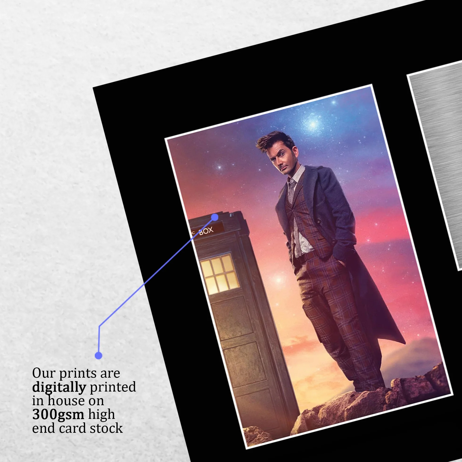HWC Trading A4 David Tennant 14th Doctor Dr Who Prezenty Drukowane Podpisane Zdjęcie Z Autografem Dla Fanów Seriali Telewizyjnych - A4