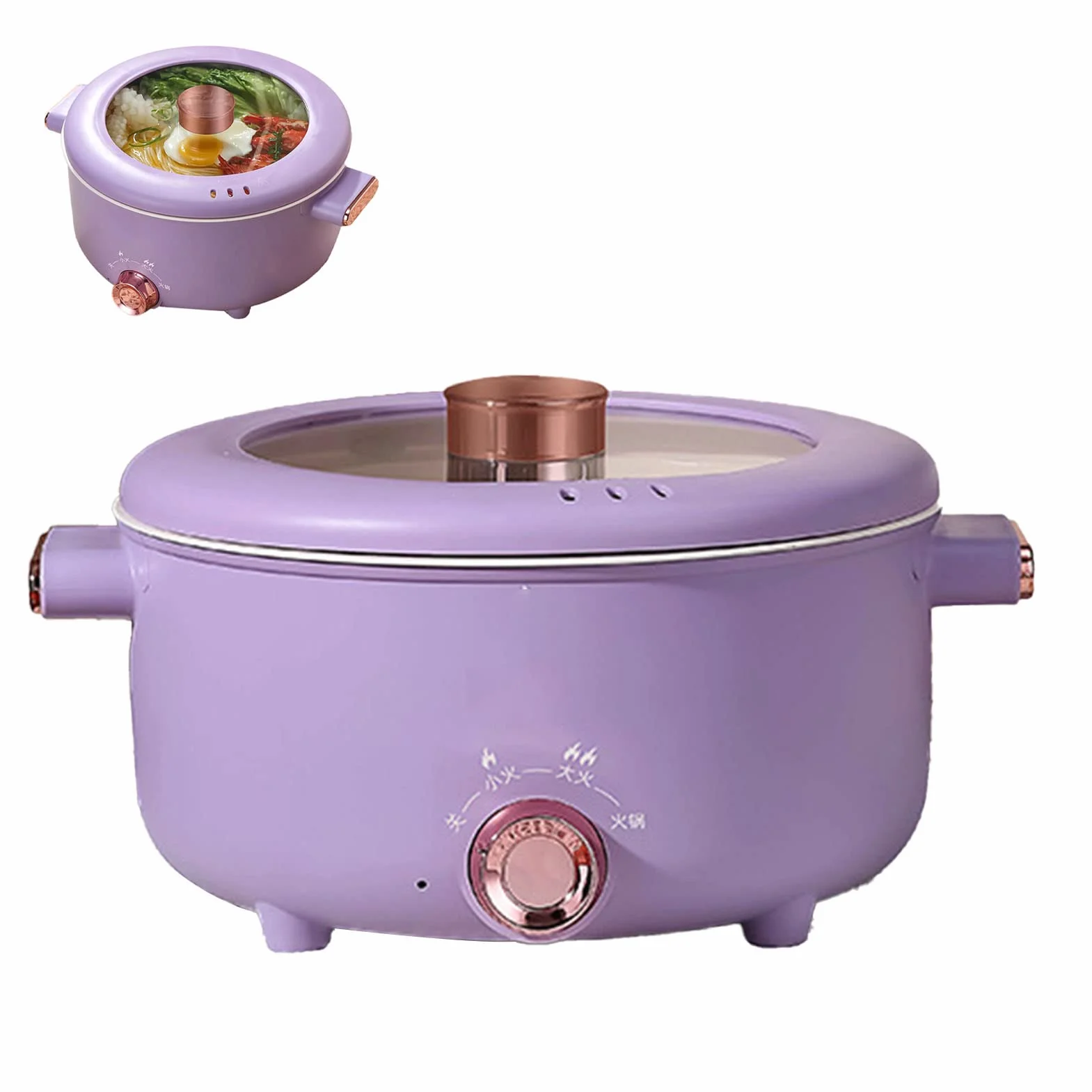 Garnek Elektryczny 1000W 220V 3,5L Emalia Ceramiczna na Kemping