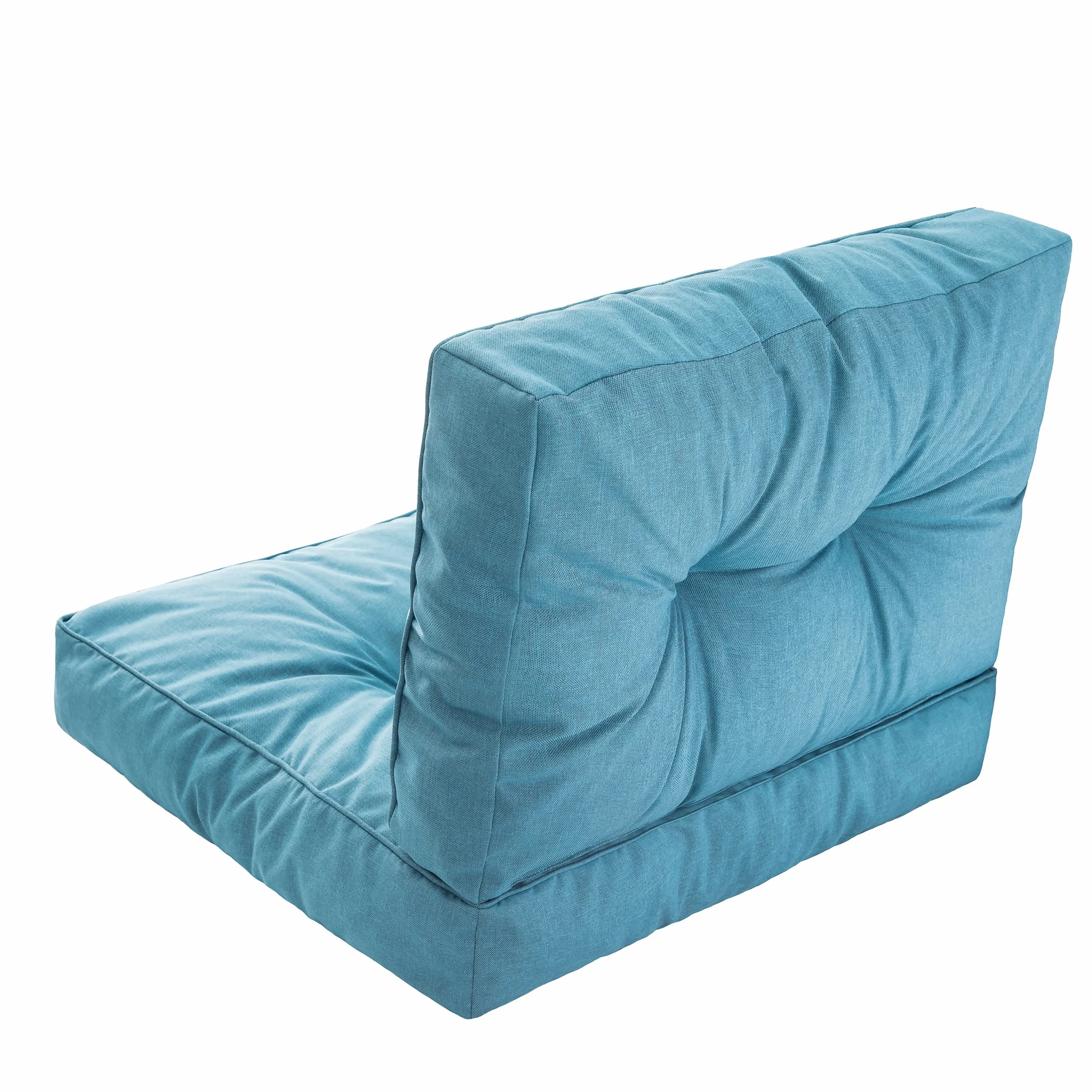 PillowPrim PillowPrim, Poduszki na palety, poduszka na krzesło, fotel rattanowy, do użytku na zewnątrz, poduszka do siedzenia, poduszka na krzesło, meble rattanowe, niebieska, 50 x 50 cm