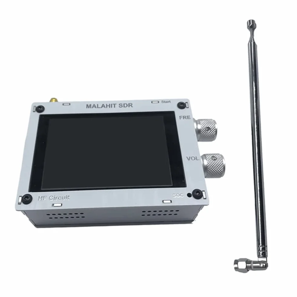 50K-250MHz 400M-2GHz SDR Pro odbiornik malachitowy All-Band Aviation Band odbiornik radiowy z ekranem dotykowym 3,5 czarny