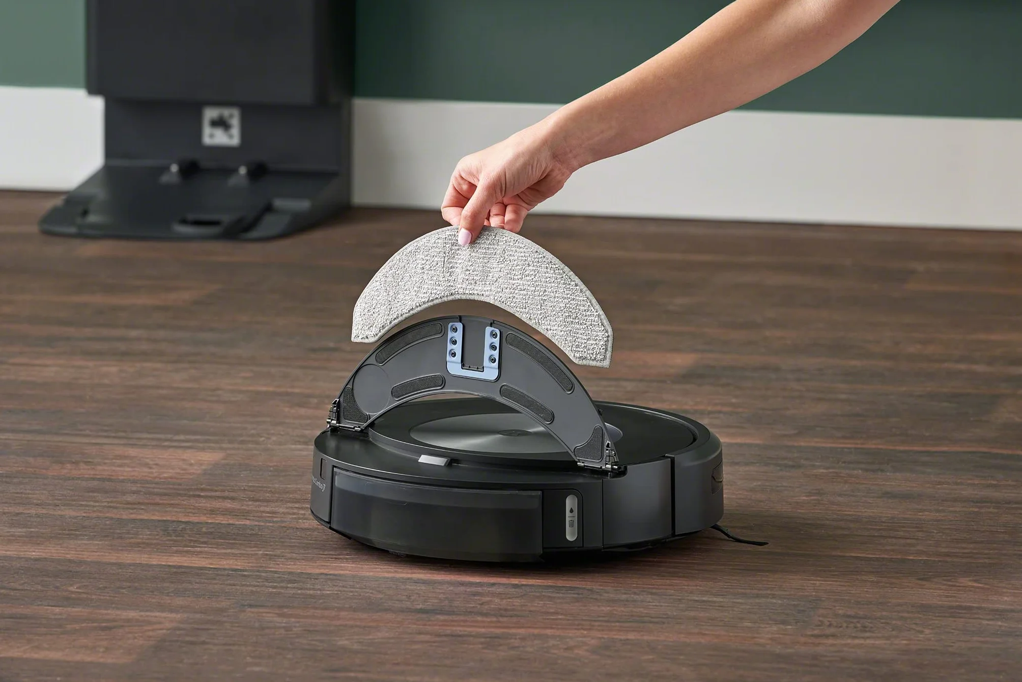 iRobot 2 x zmywalne ściereczki do Roomba Combo j7, j9 i 10 Max, szare