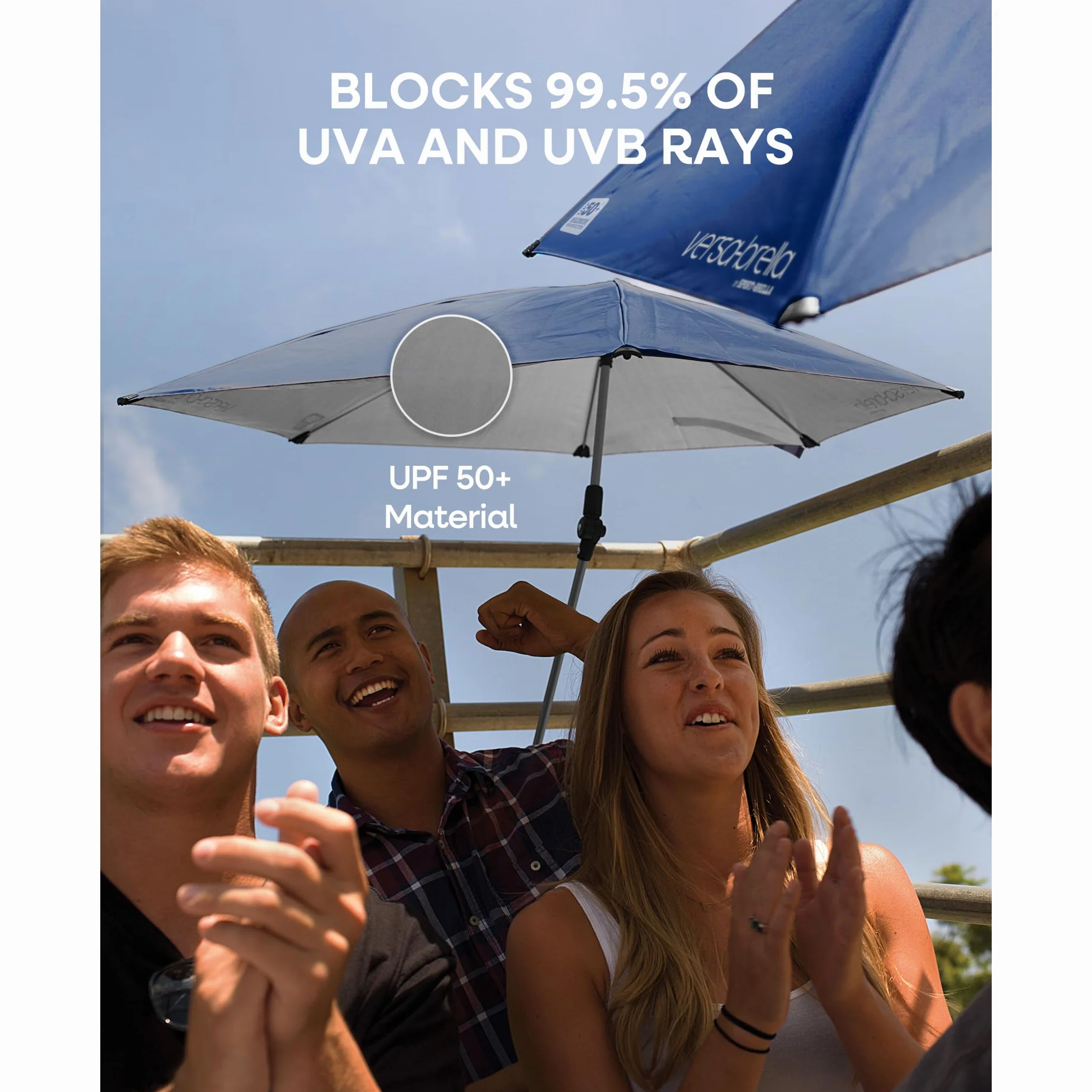 Sport-Brella Versa-Brella SPF 50+ regulowany parasol z uniwersalnym zaciskiem, Versa Navy