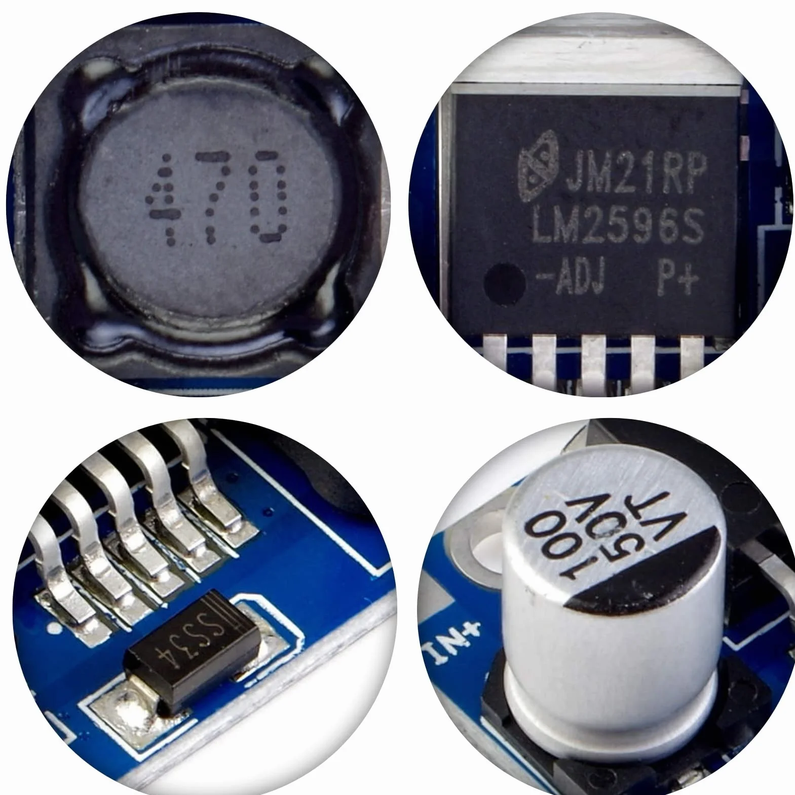 DC-DC Buck Converter 3,5-40 V do 1,25-35 V 3 A Step Down przetwornica napięcia, wysoka wydajność, moduł zasilania (5 sztuk)