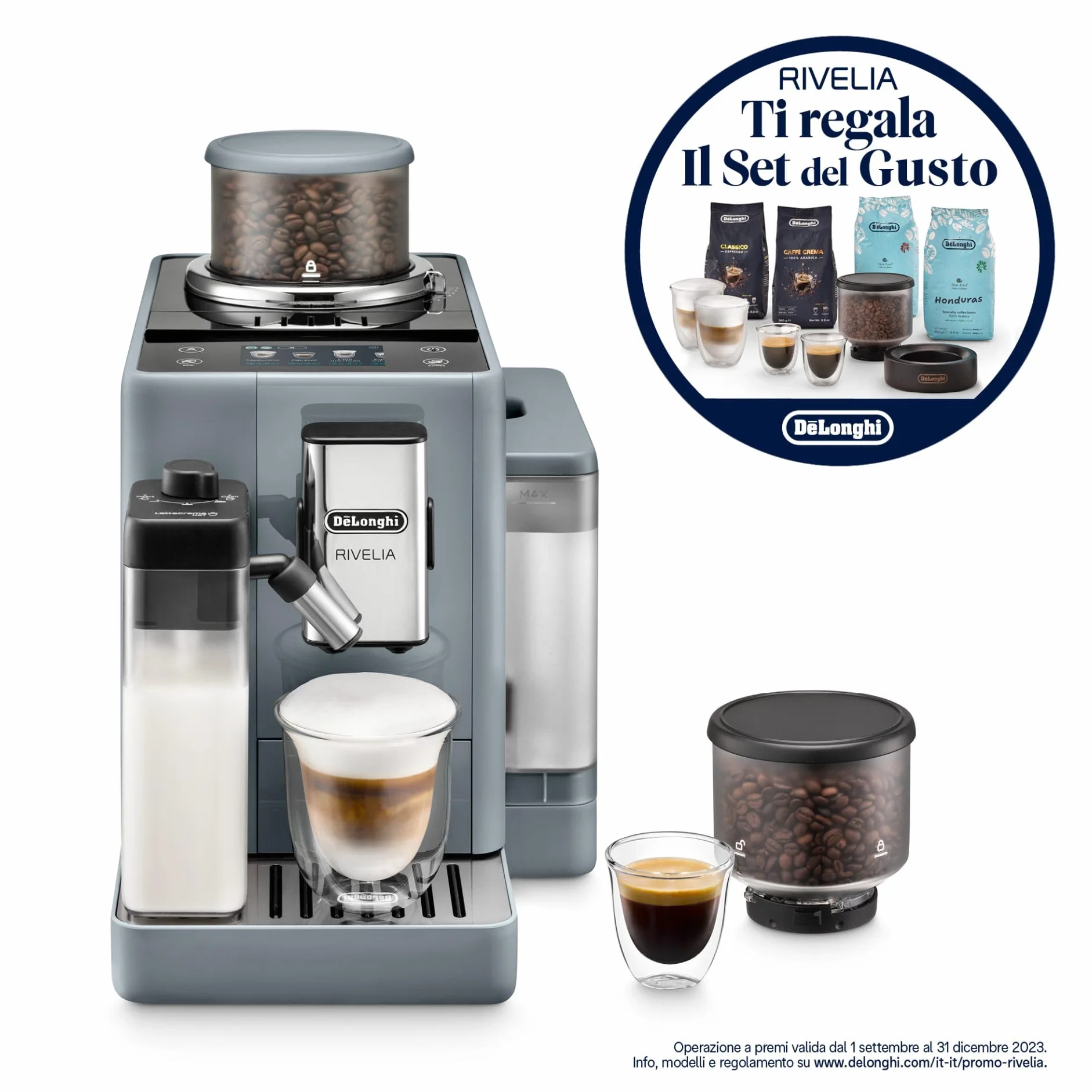 De'Longhi Rivelia EXAM440.55.G automatyczny ekspres do kawy