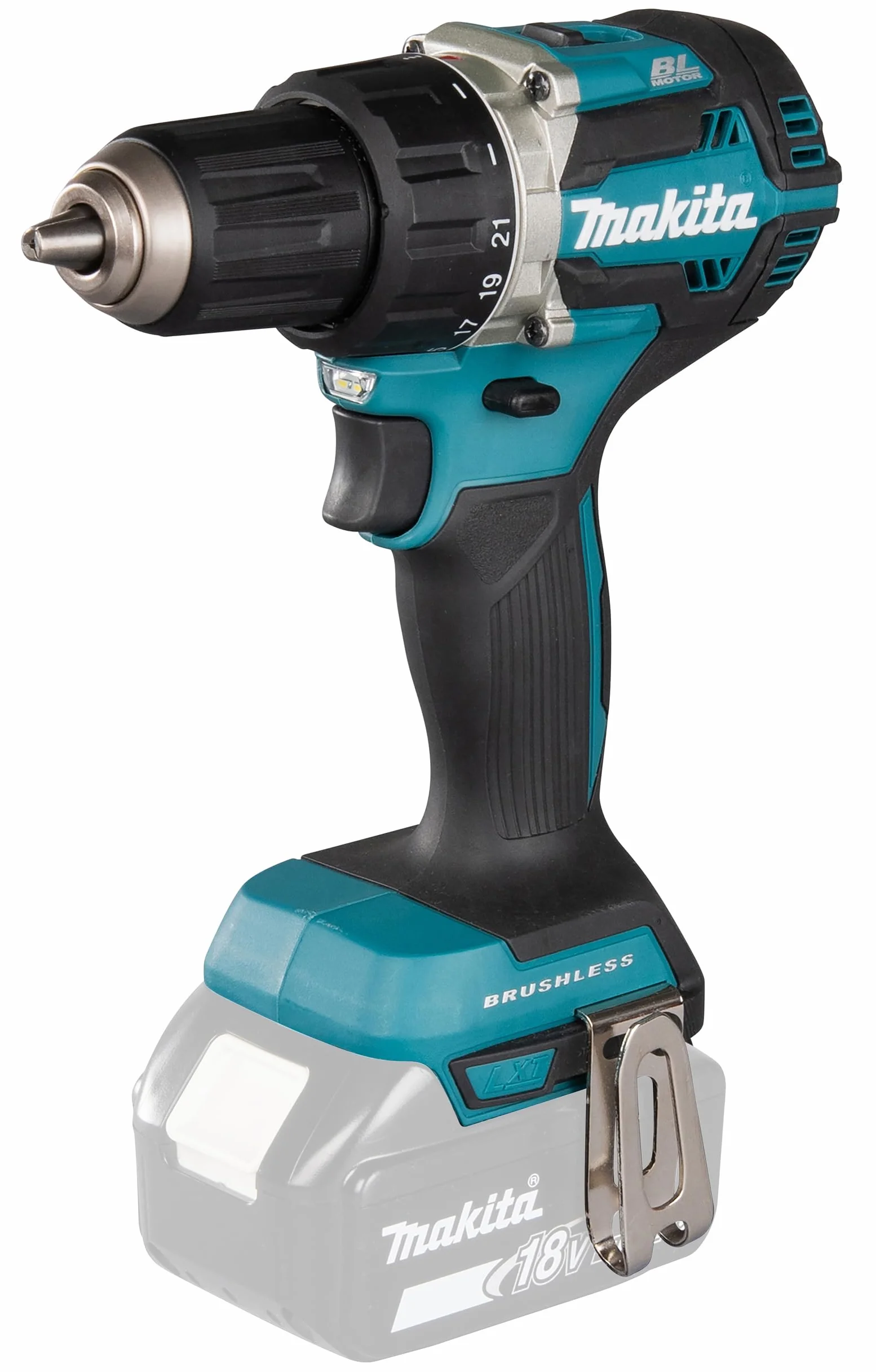 Makita Ddf484Z Wiertarko-Wkrętarka Akumulatorowa 18 V Srebrny/Niebieski