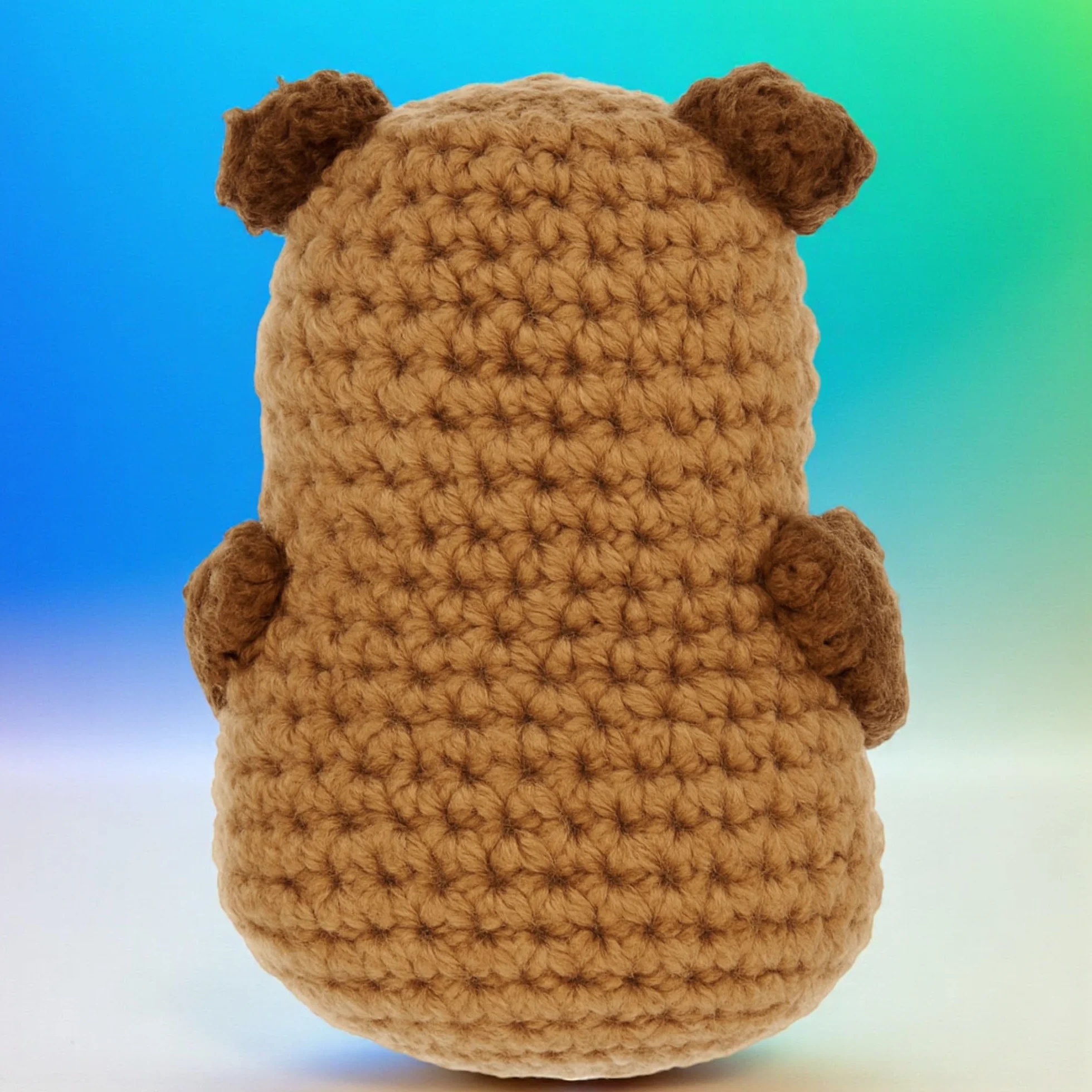 MIJOMA Talizman Positive Friends – ręcznie wykonane figurki szydełkowe z motywującymi przesłaniami, idealny jako upominek, towarzysz odwagi (Capybara - Don't Worry)