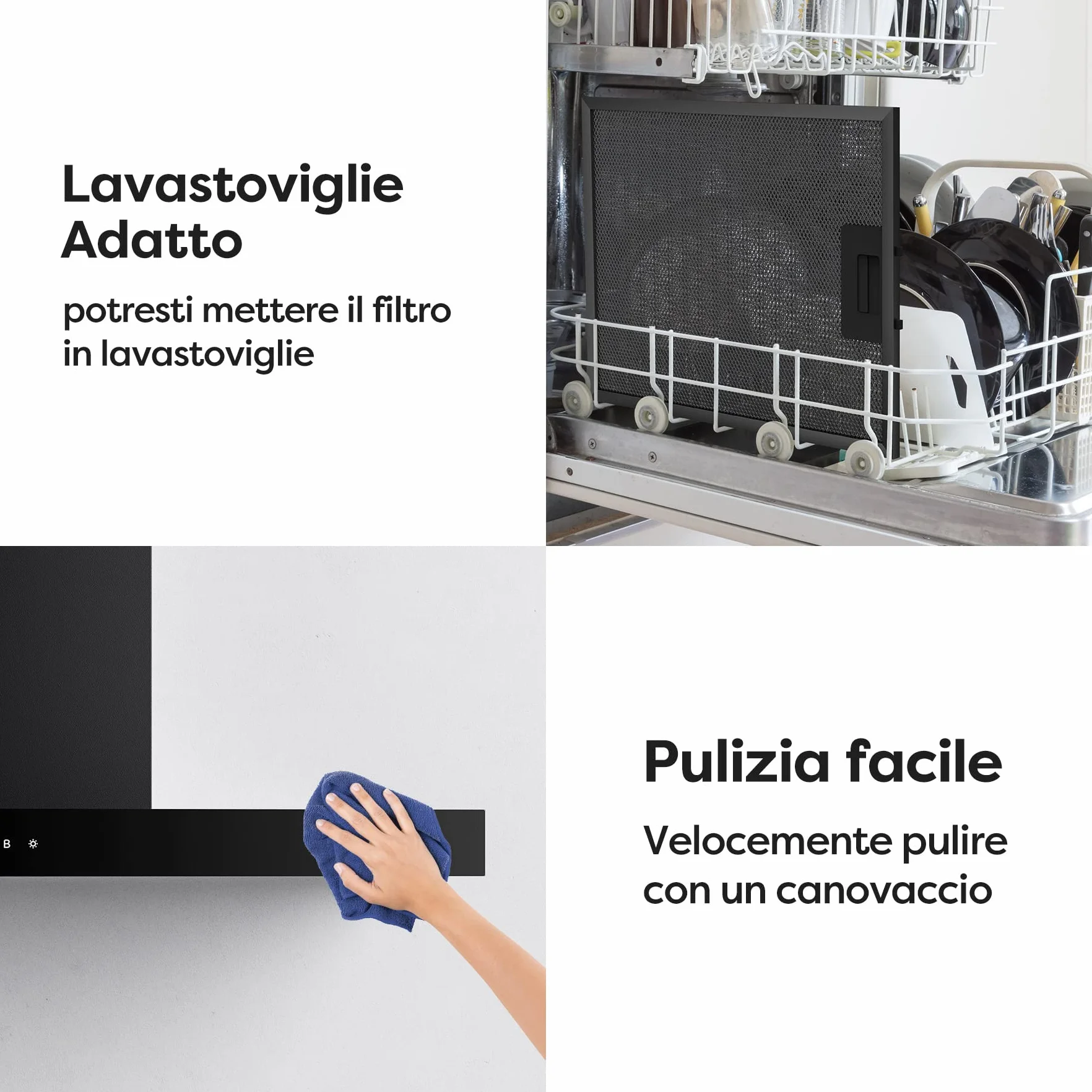 CIARRA CBCB9102 okap kuchenny 90 cm 650 m³/h A+++ 4 prędkości Boost sterowanie dotykowe stal nierdzewna